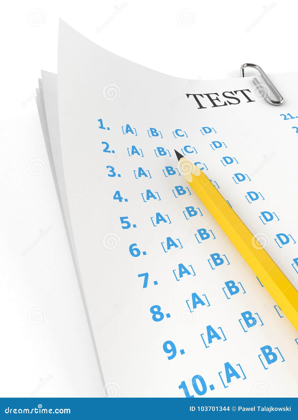 Test with pencil stock illustration. Illustration of test 103701344