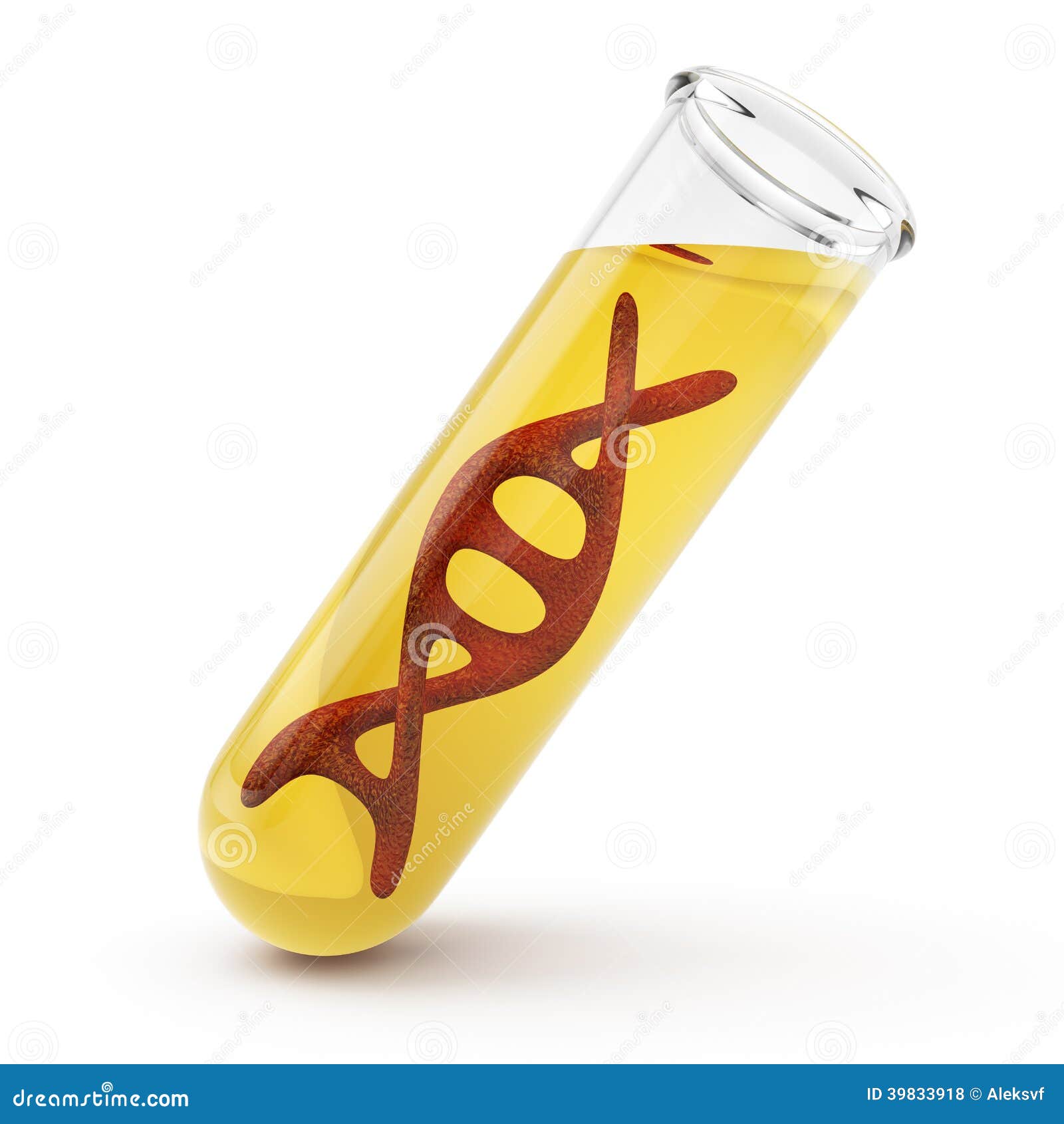 Test tube with chromosome stock illustration. Illustration of