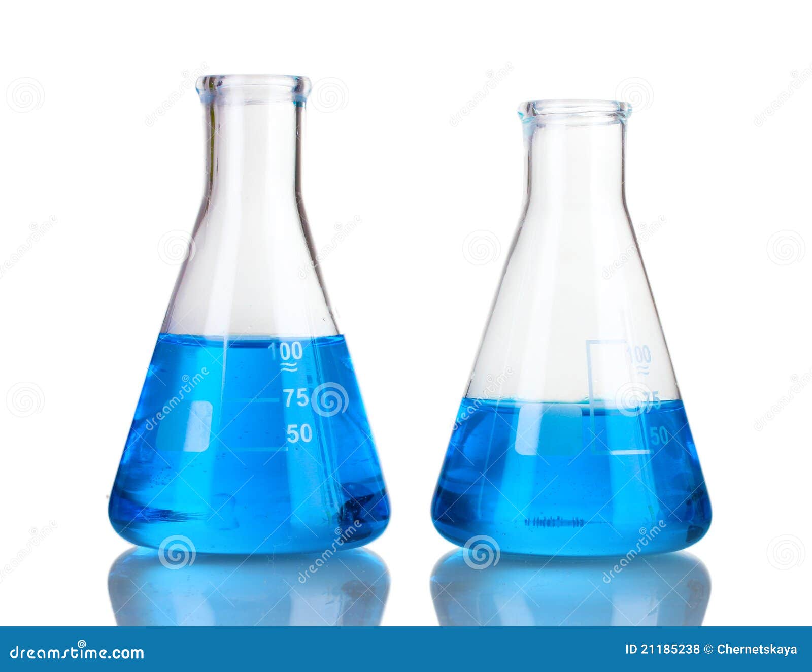 Test Tubes with Blue Liquid Stock Photo Image of beaker, analysis