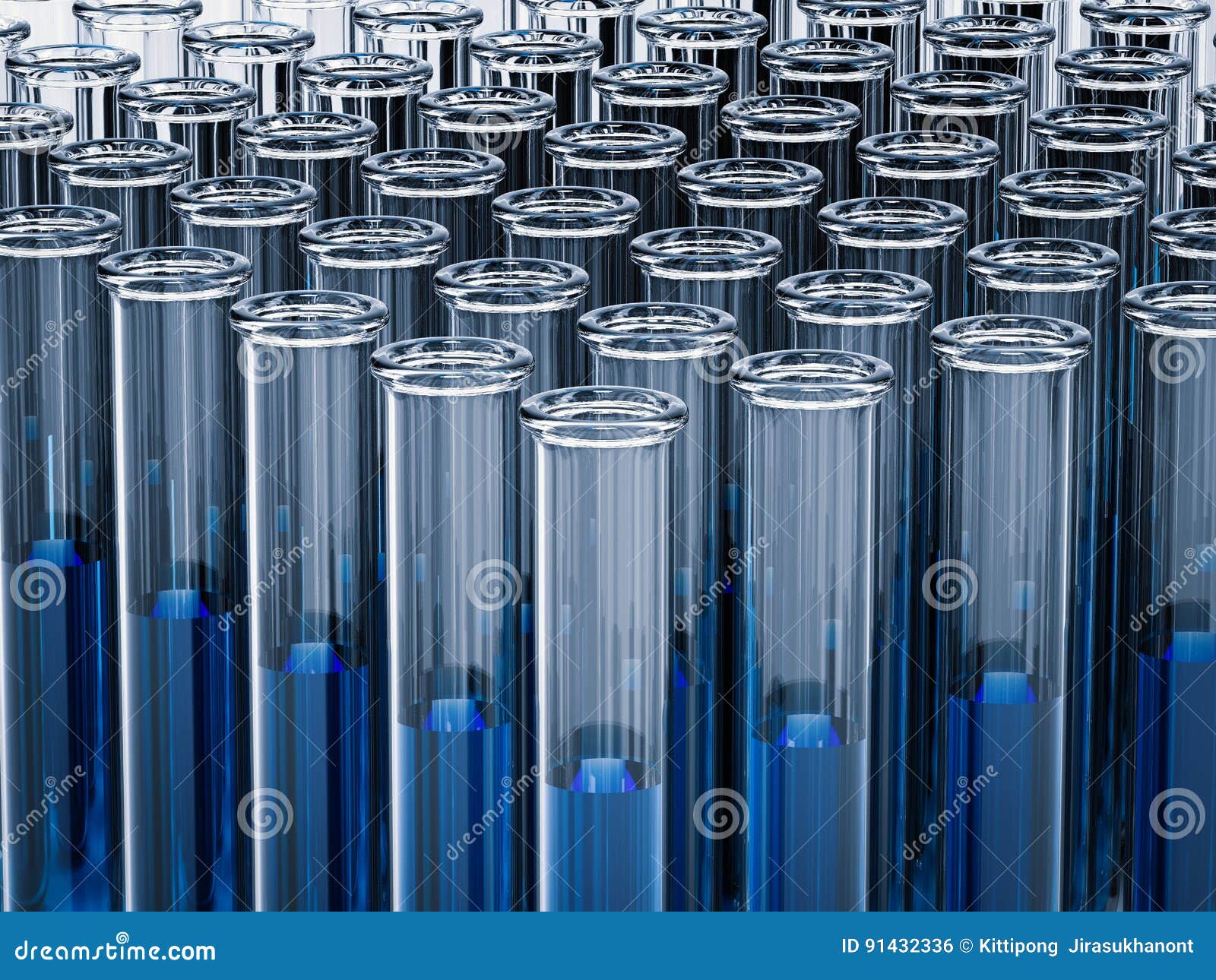 Test Tubes with Blue Liquid Stock Photo Image of chemical, testing