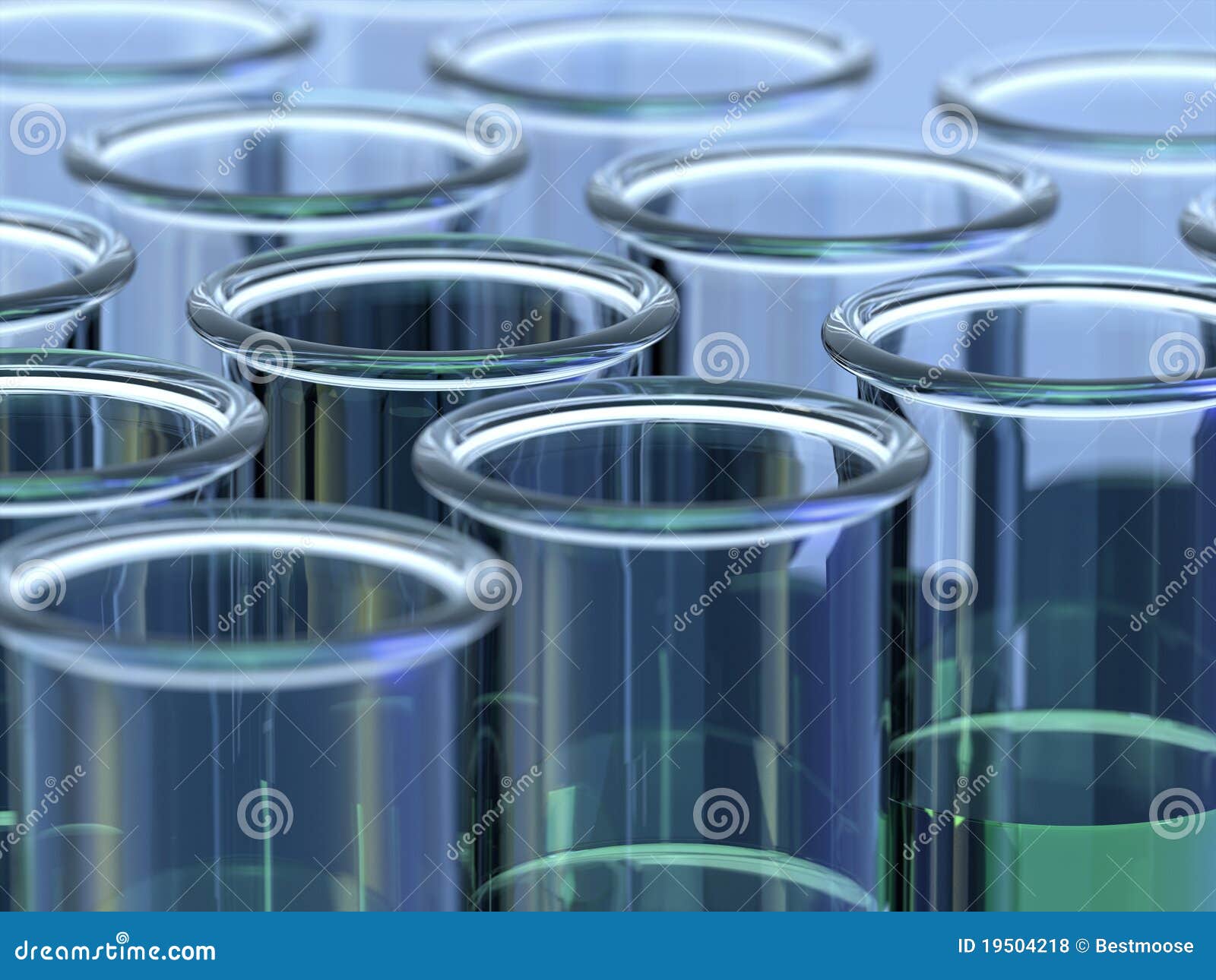 Test Tubes with Green Liquid Stock Illustration Illustration of