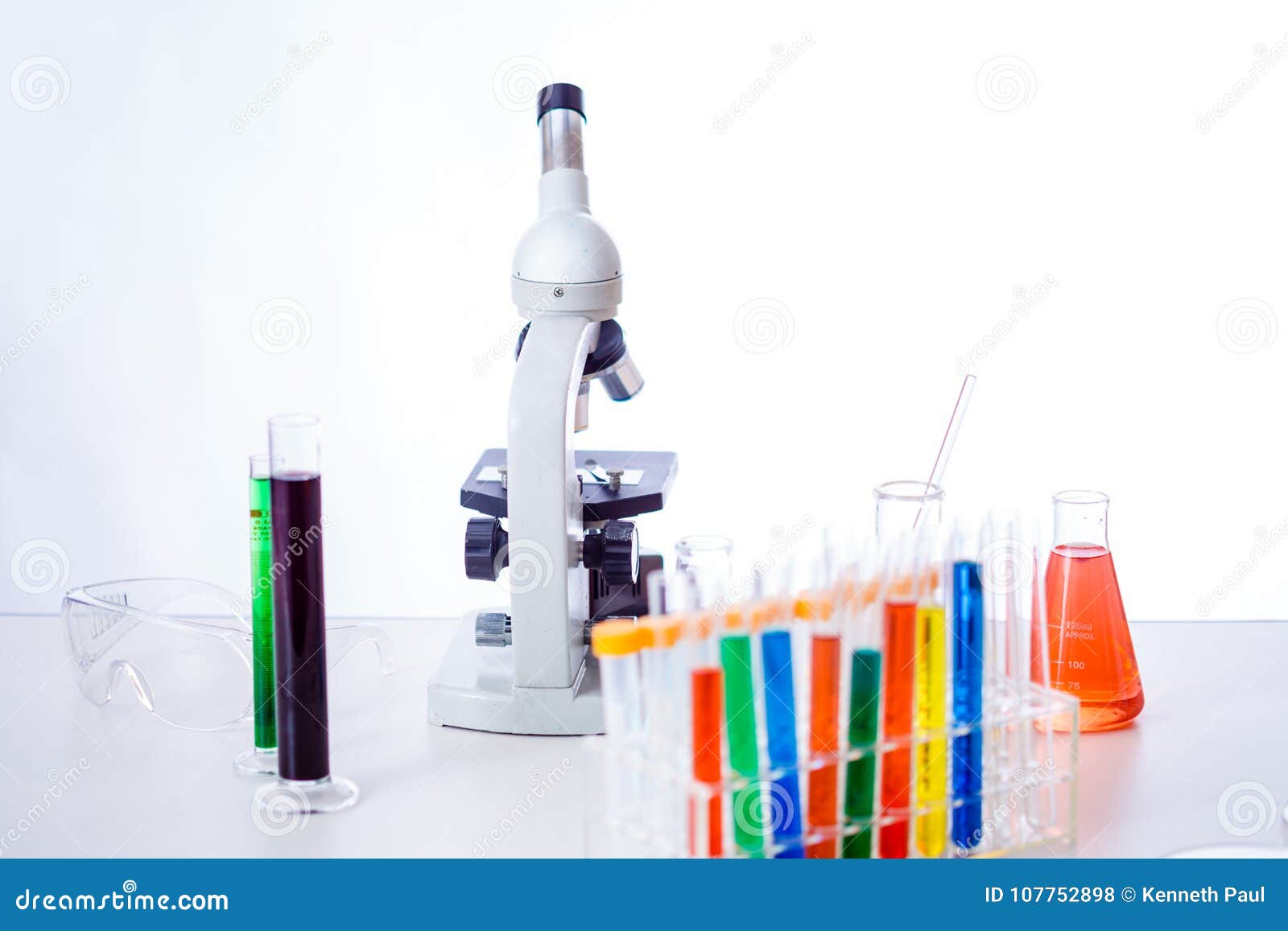Science equipment in class stock photo. Image of school 107752898