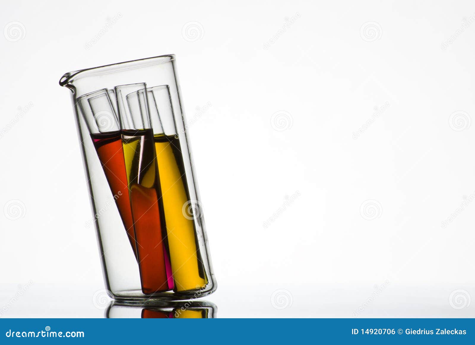 Test Tubes in Small Glass Container Stock Photo Image of liquid