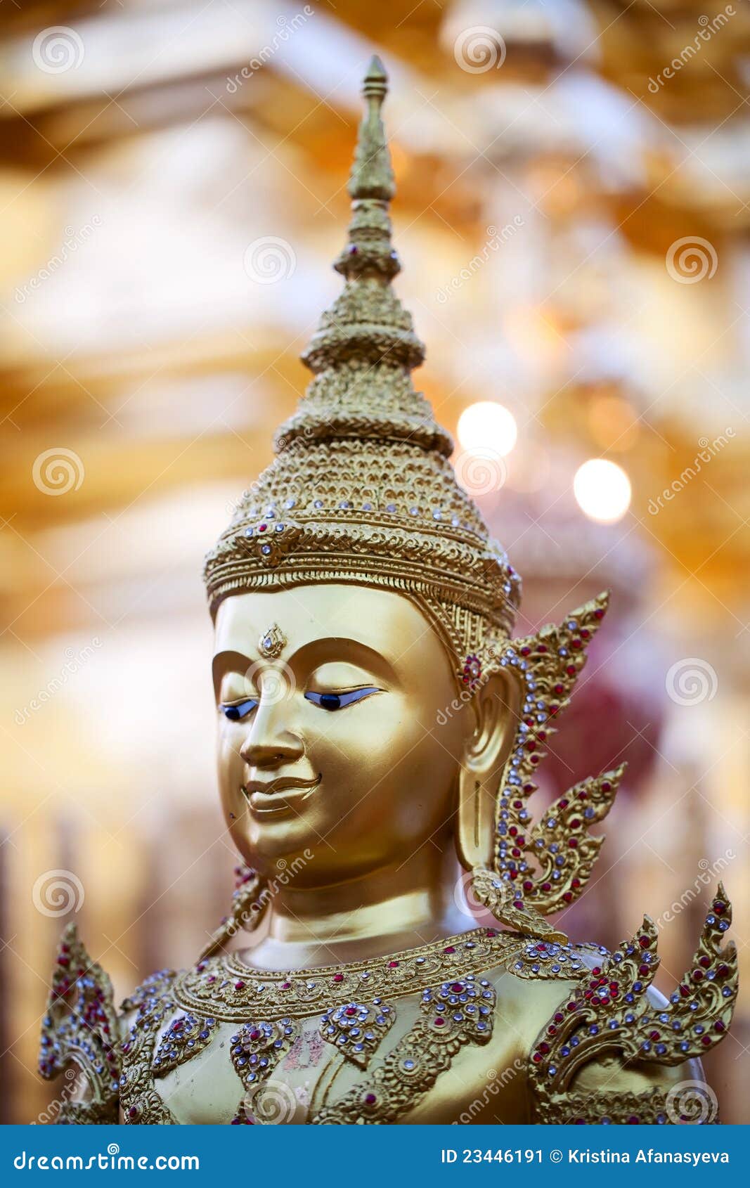 Testa della statua del Buddha