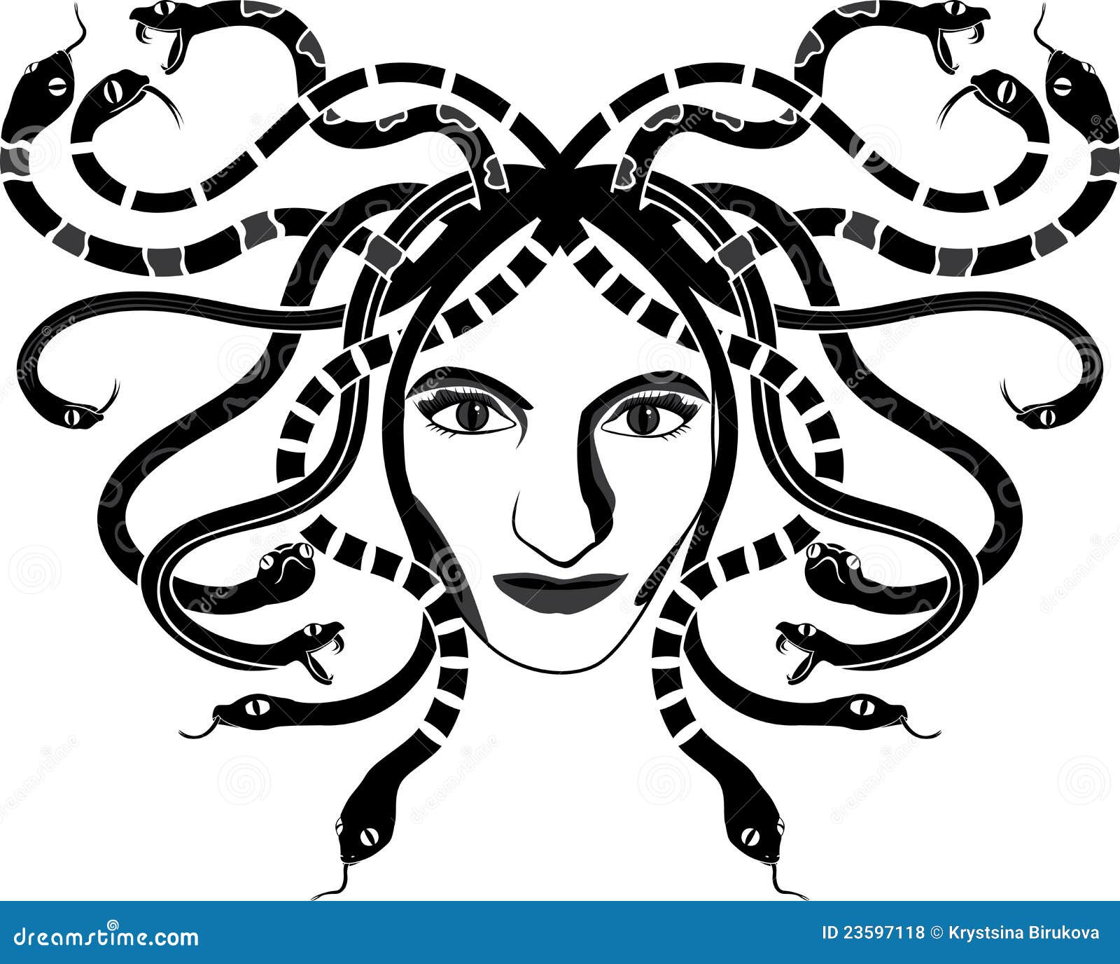 Testa di Gorgona della medusa