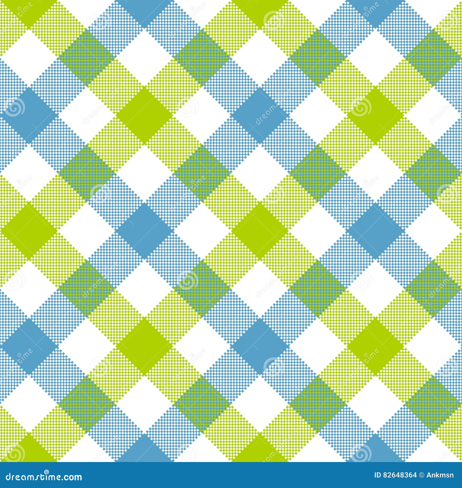 padrão sem emenda diagonal guingão azul e branco. textura