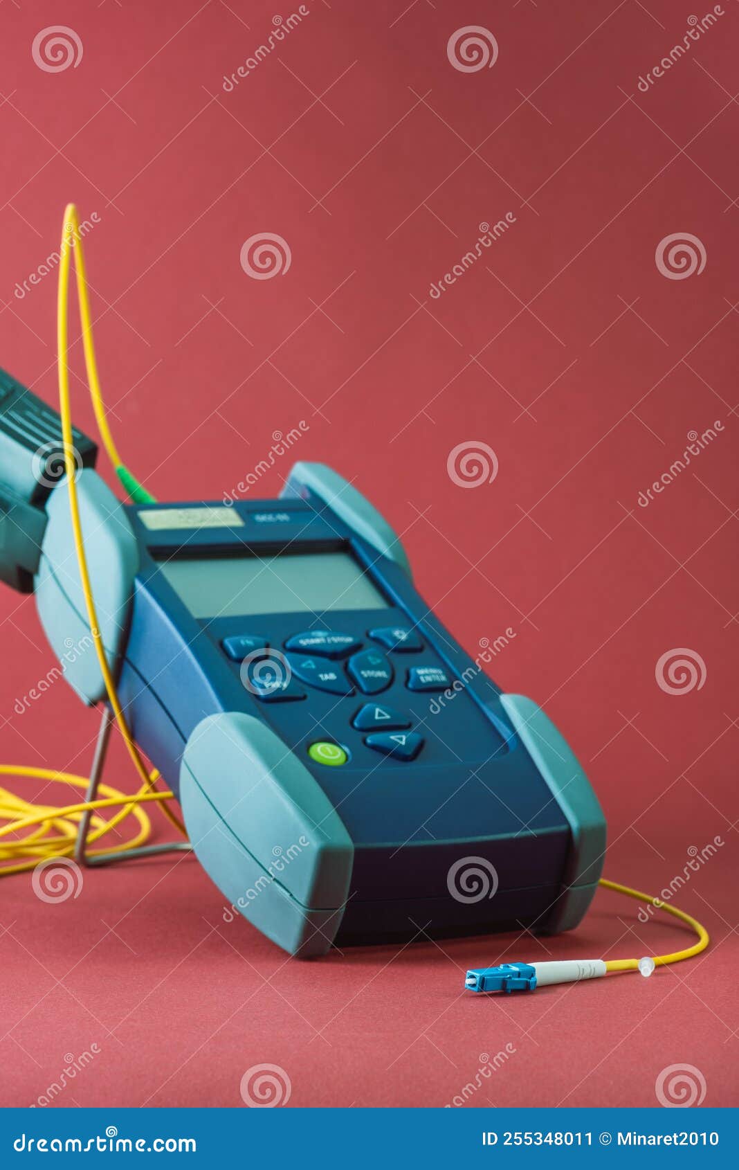 Tester for Measurement of Optical Fiber Cable Stock Image Image of