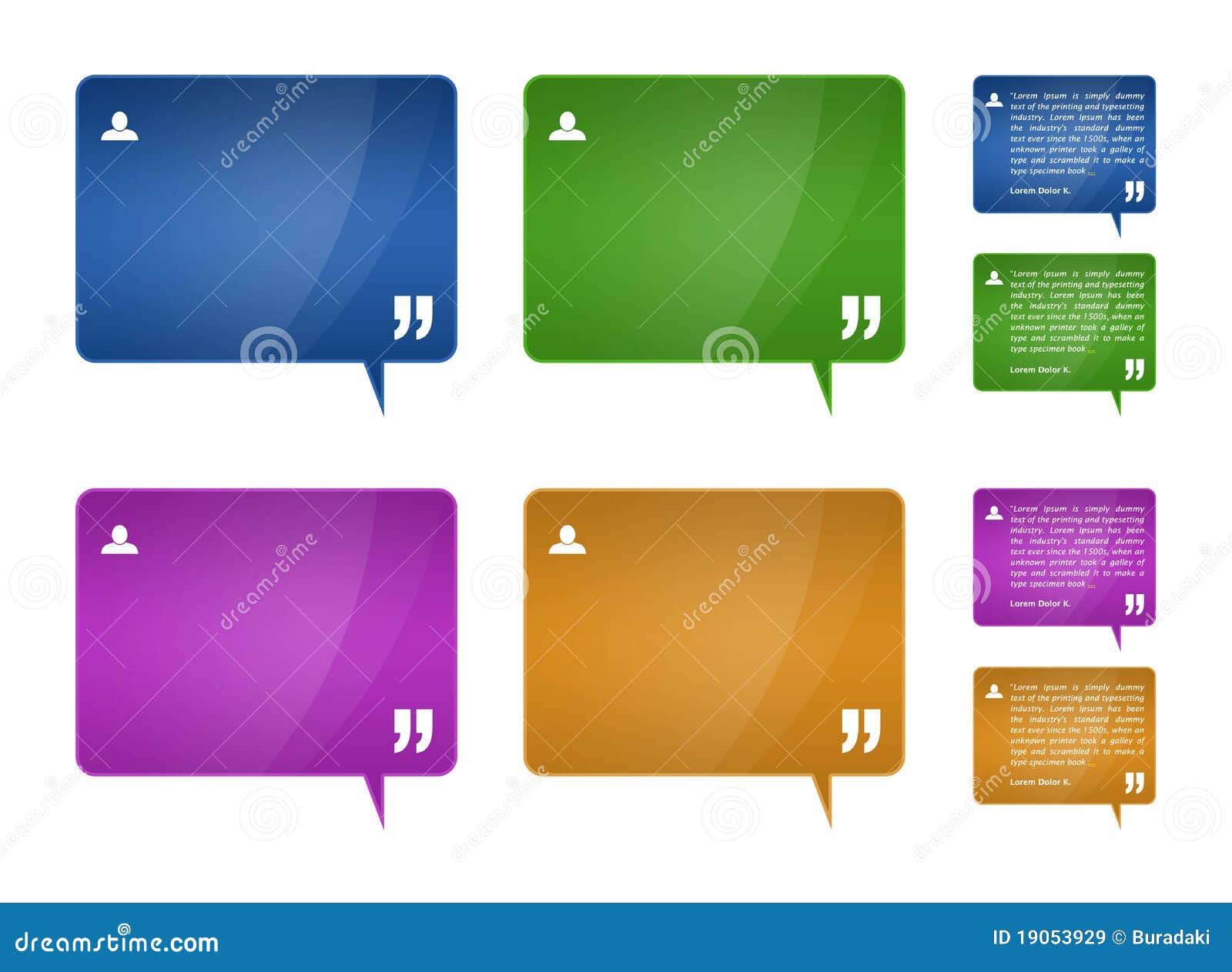 Testimonials Blocks For Web Template Design Royalty Free Stock Images Image 19053929 Blocks Website Templates