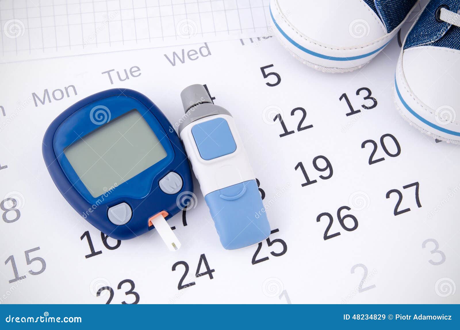 Testing Blood Glucose Level. Stock Image Image of tummy, sugar 48234829