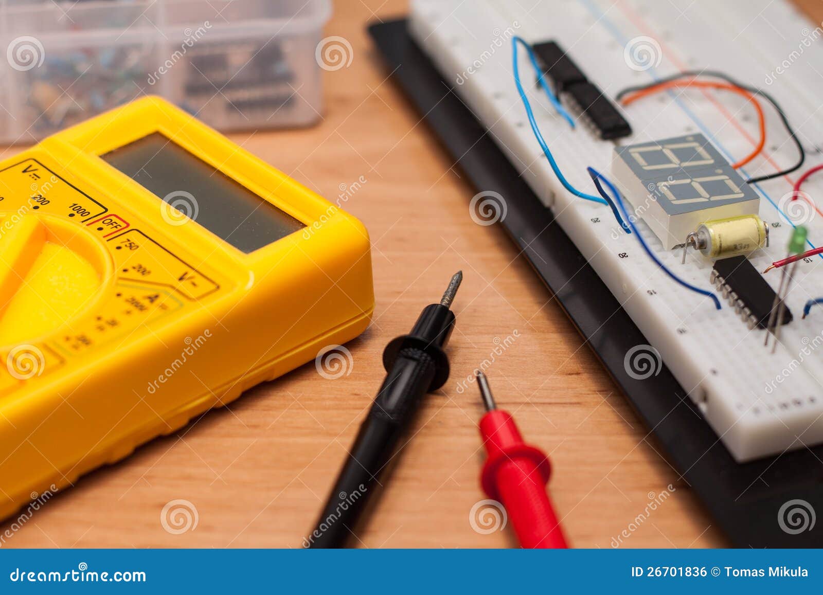 PCB Breadboard Test Circuit Under Construction Royalty Circuit Diagram