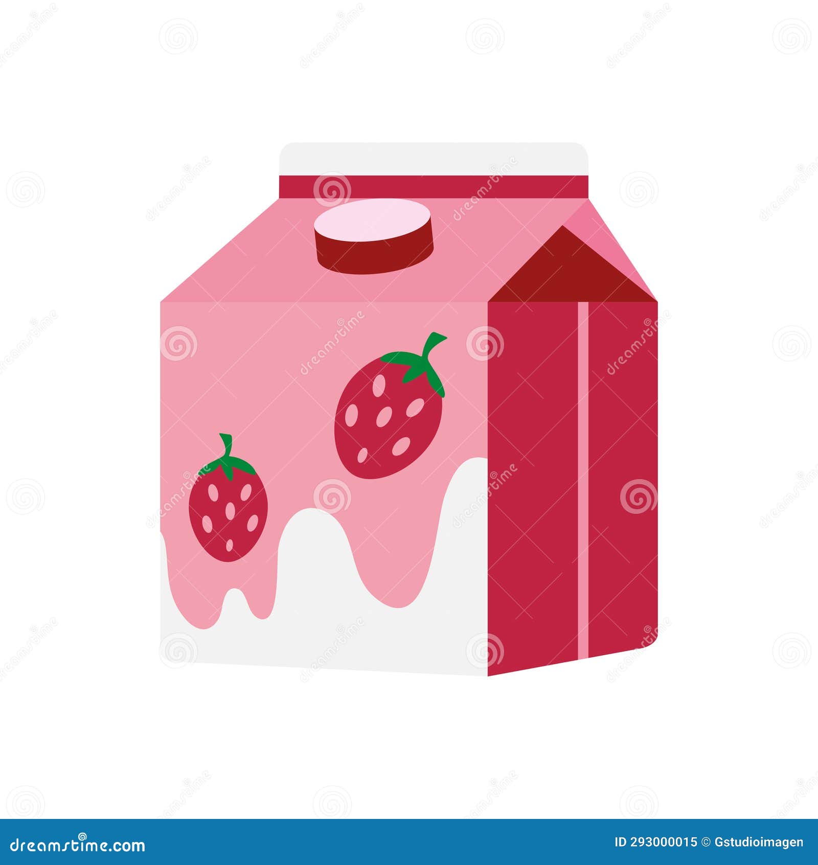 tetrapack box strawberry drink