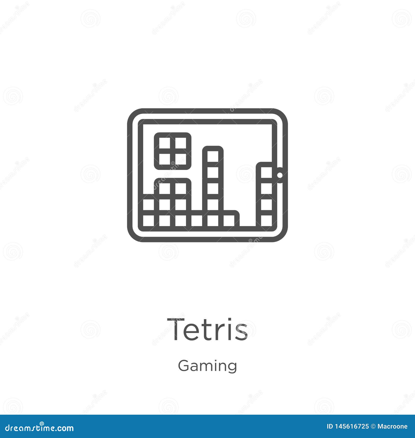 Tetris ikony wektor od hazard kolekcji Cienka kreskowa tetris konturu ikony wektoru ilustracja Kontur, cienieje kreskową tetris i. Tetris ikona Element hazard kolekcja dla mobilnego poj?cia i sieci apps ikony Kontur, cienka kreskowa tetris ikona dla strona internetowa projekta i wisząca ozdoba, app rozwój