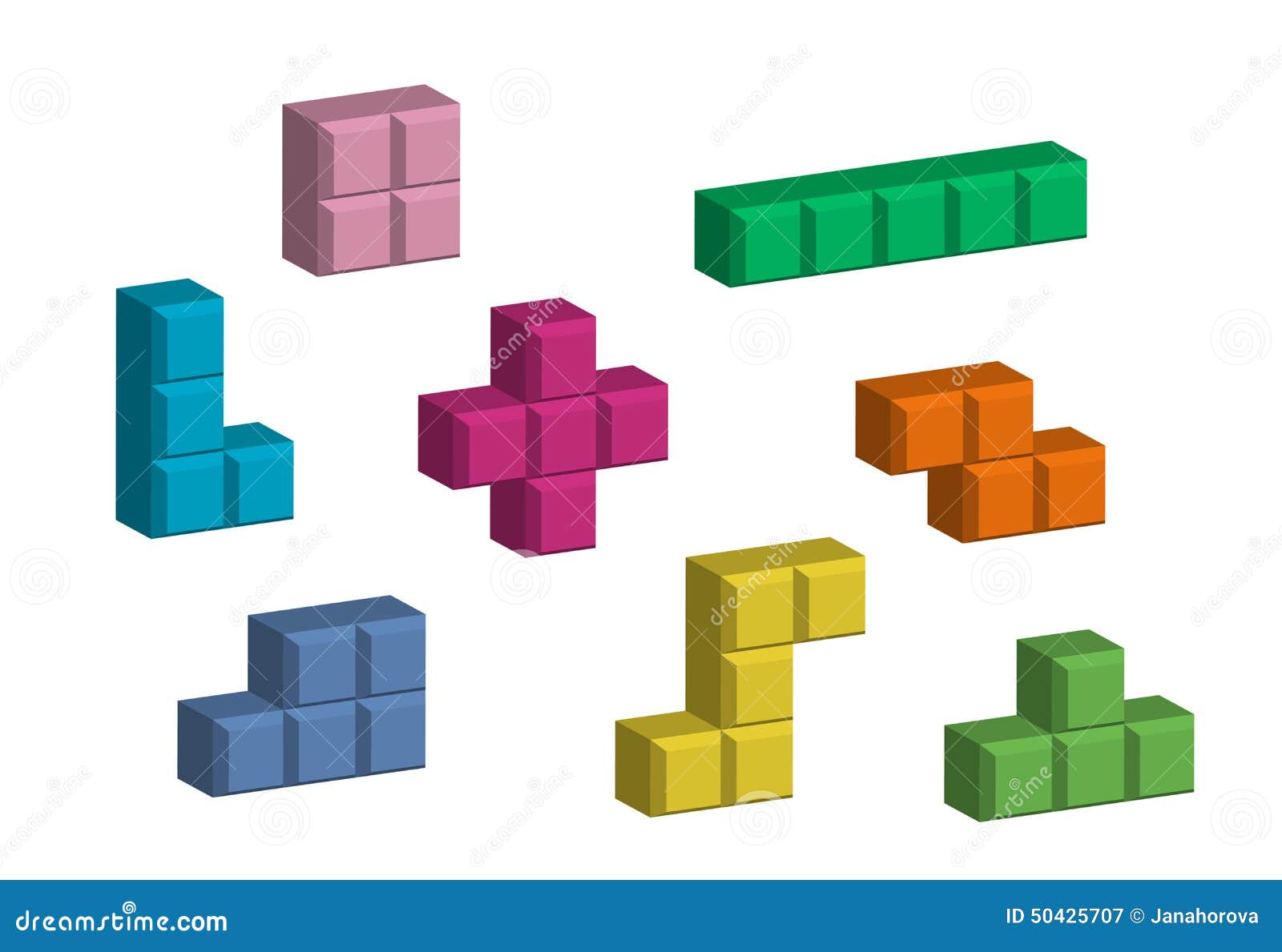 tetris pieces