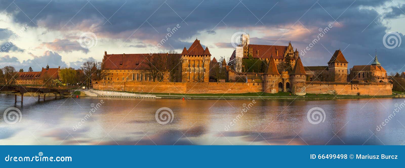 teutonic castle in malbork in pomerania (poland)