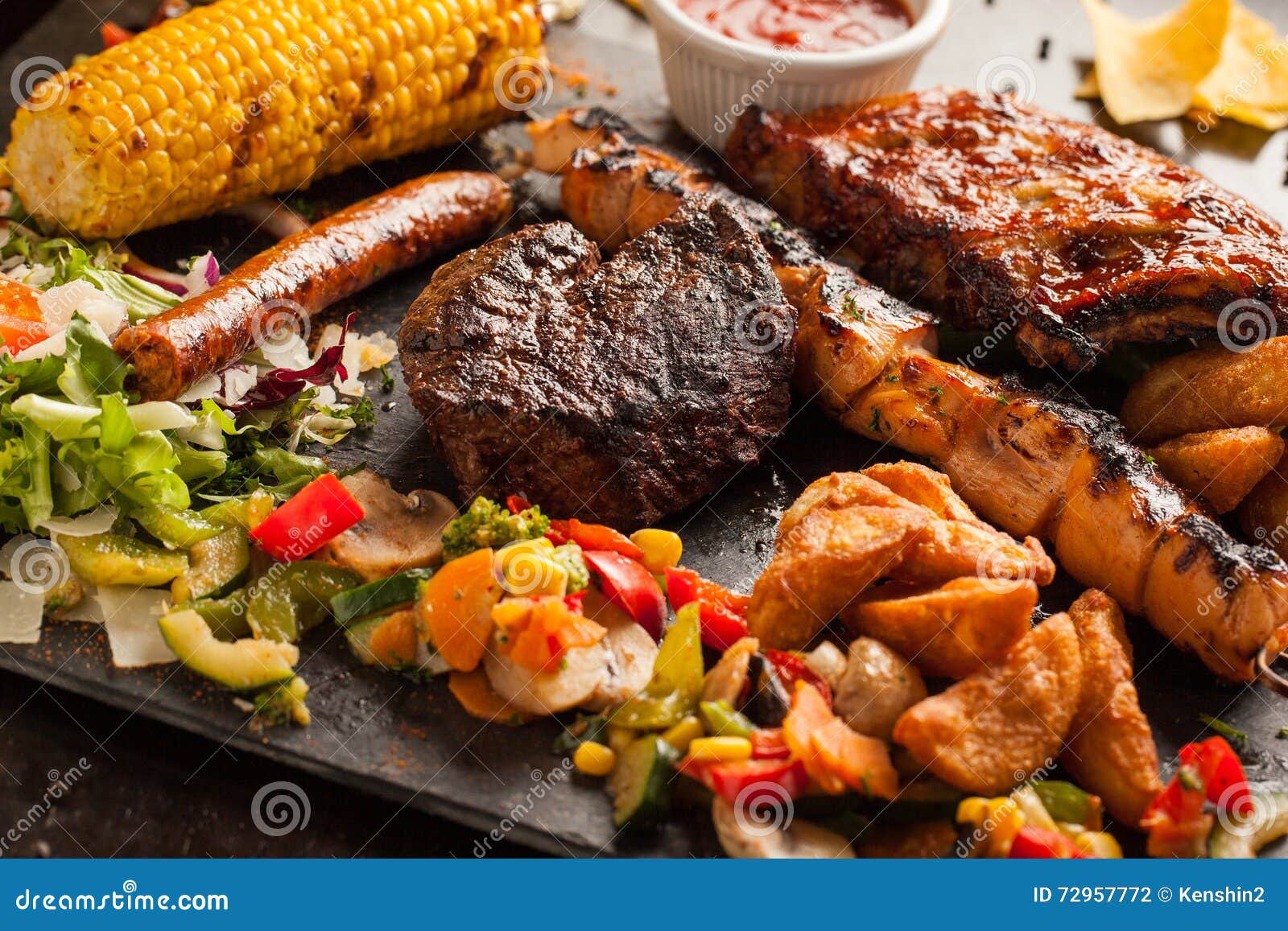 Tex mex grilled meat mix stock photo. Image of american 72957772