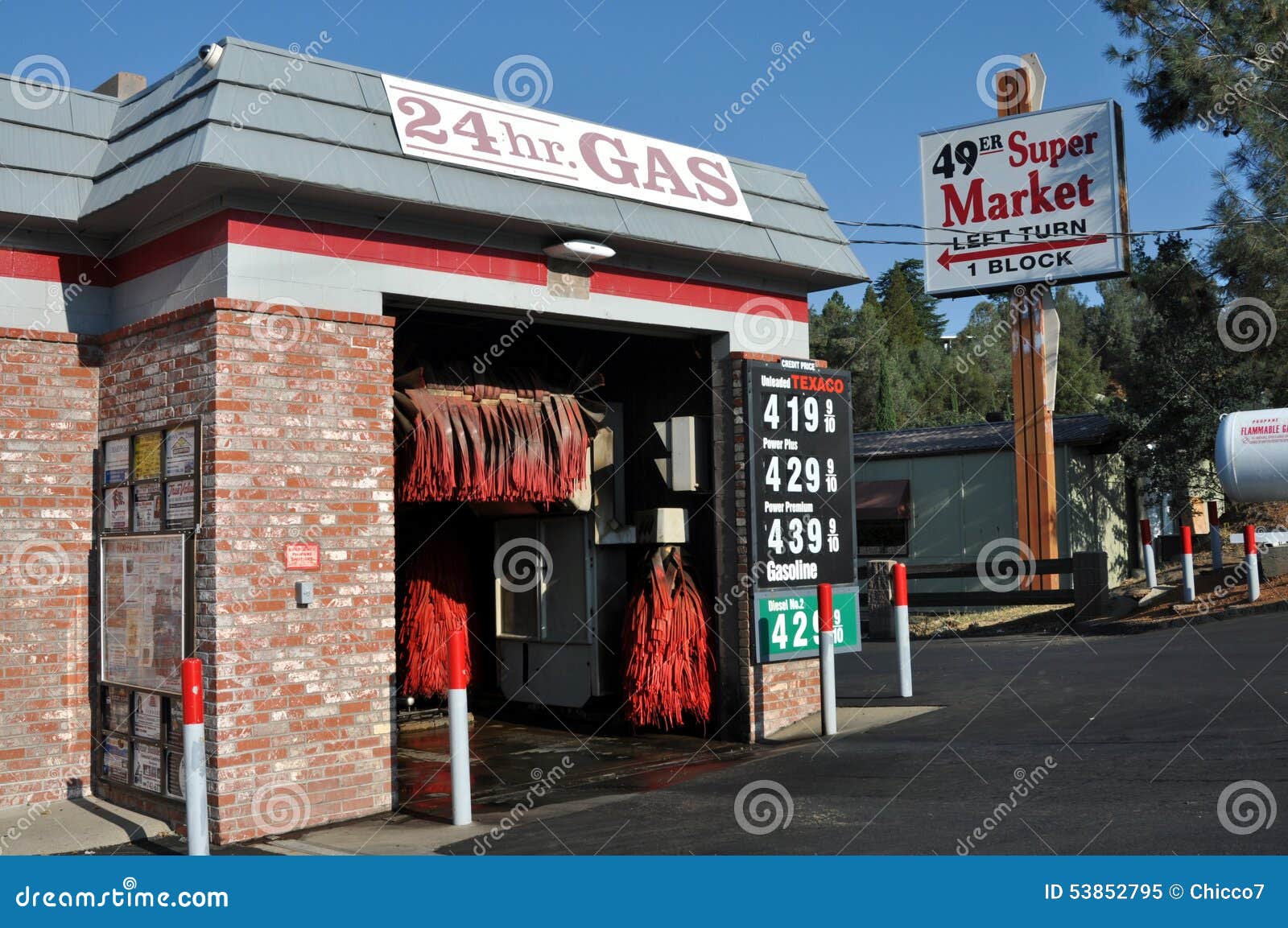 Car Wash in a Texaco Oil Station Editorial Image Image of industrial