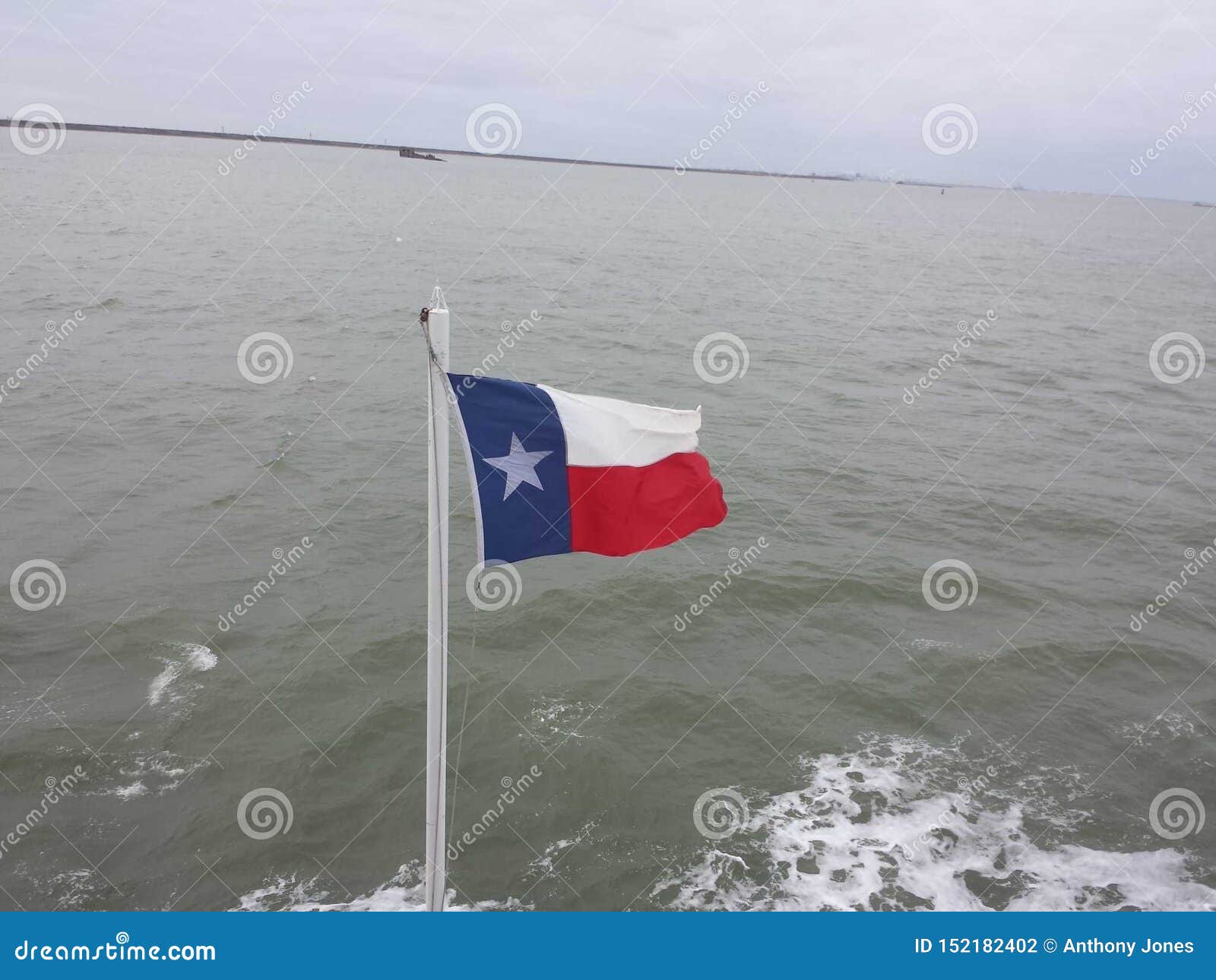 Texan Flag Over Galveston Bay Stock Photo Image of texan, galveston