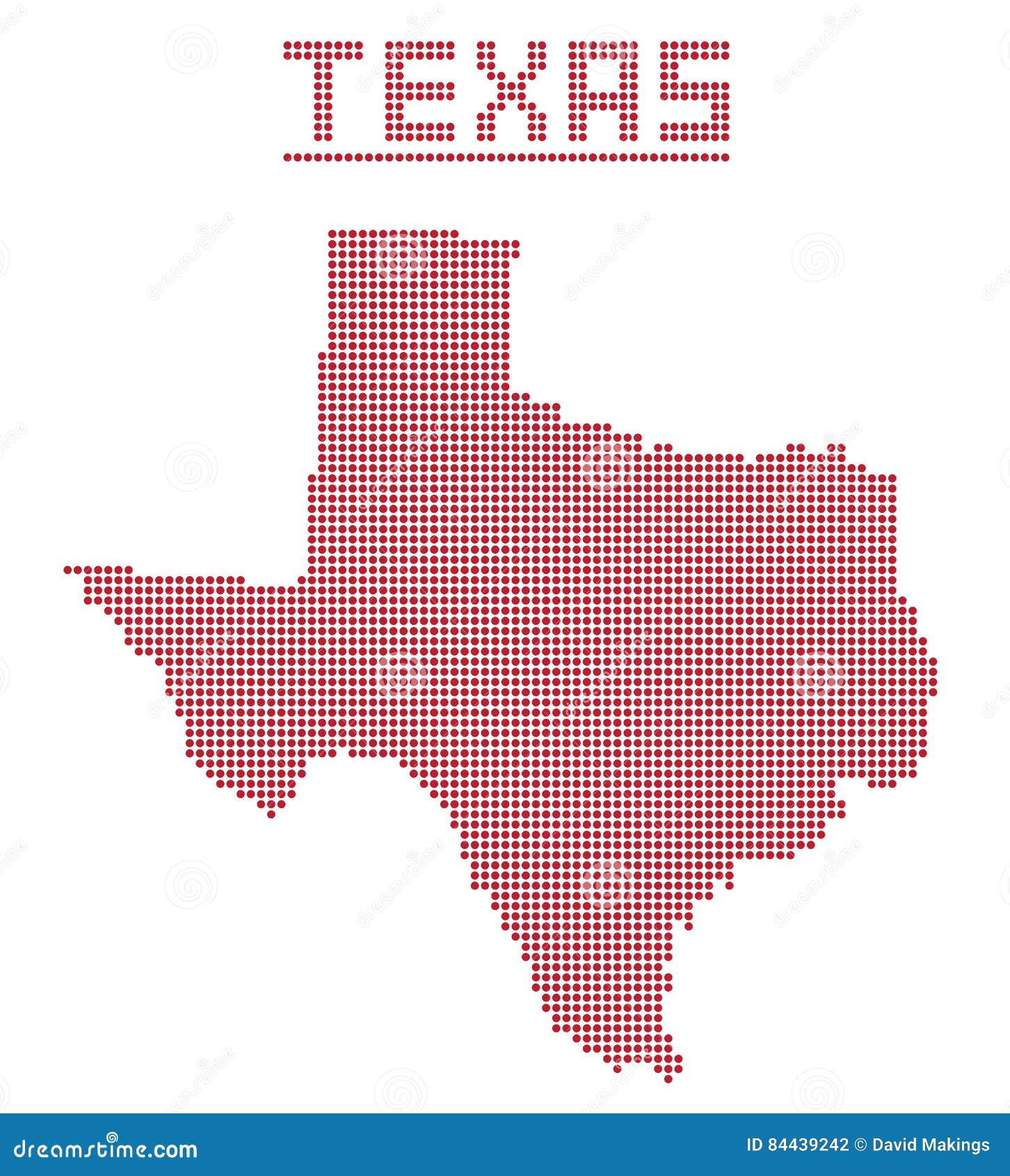 Texas Dot Map stock illustration. Illustration of territory 84439242