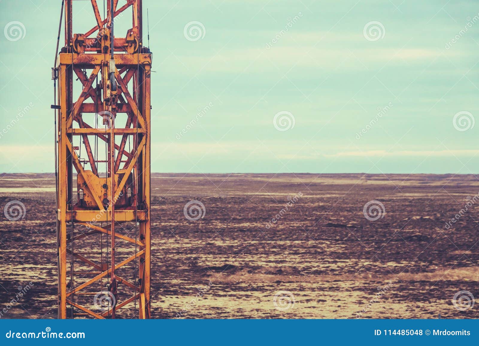 Texas Oil Field Machinery stockfoto. Bild von derrickkran - 114485048