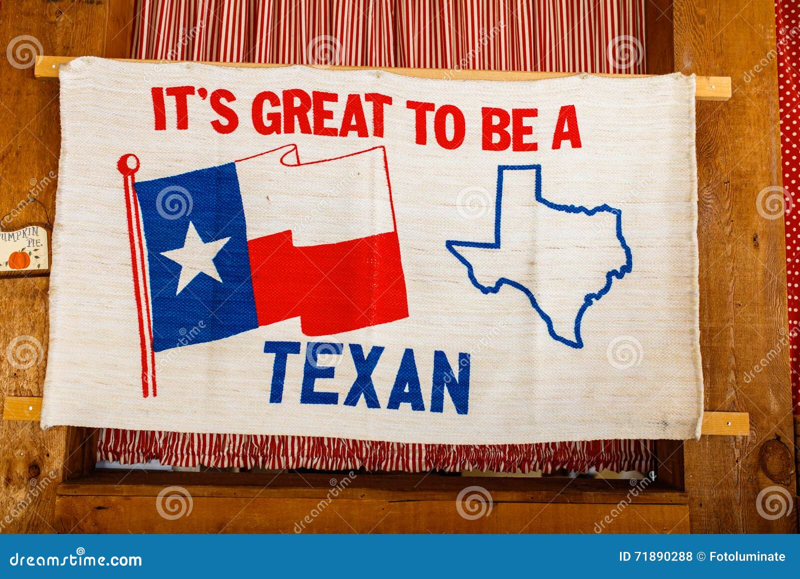 Texas Pride Sign stock photo. Image of flag, great, cloth - 71890288