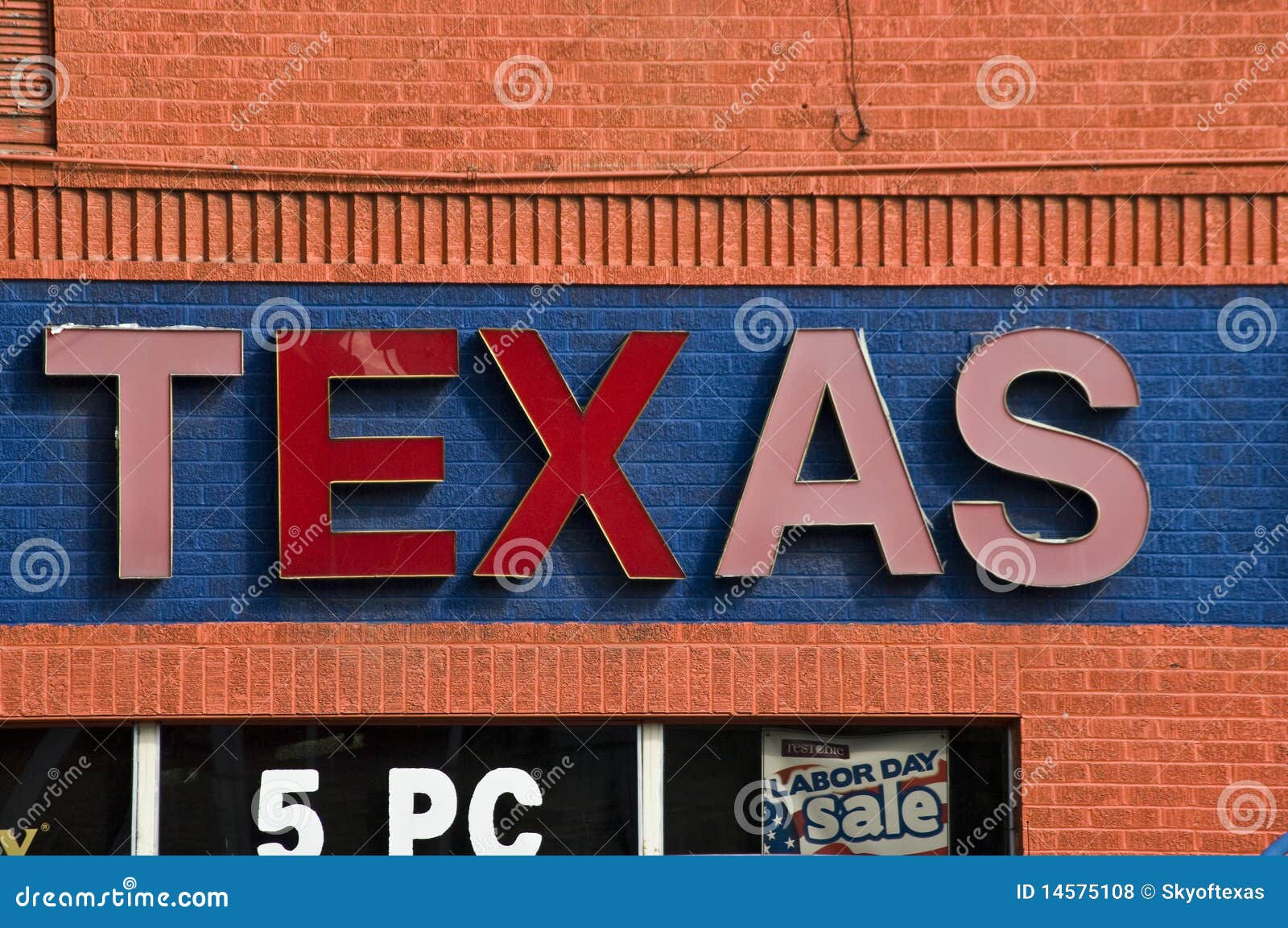 Texas Sign on Discount Store Stock Photo Image of stare, unkept 14575108