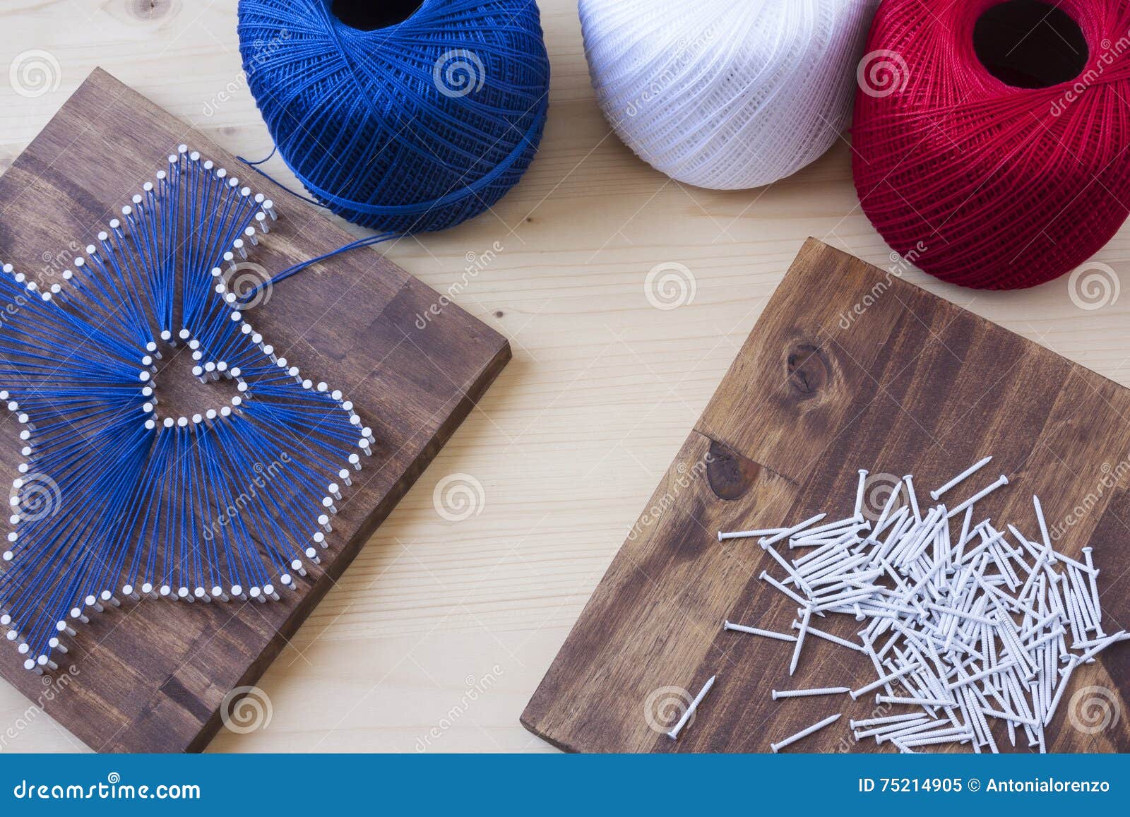 Texas State String Art stock image. Image of yarn, wood - 75214905