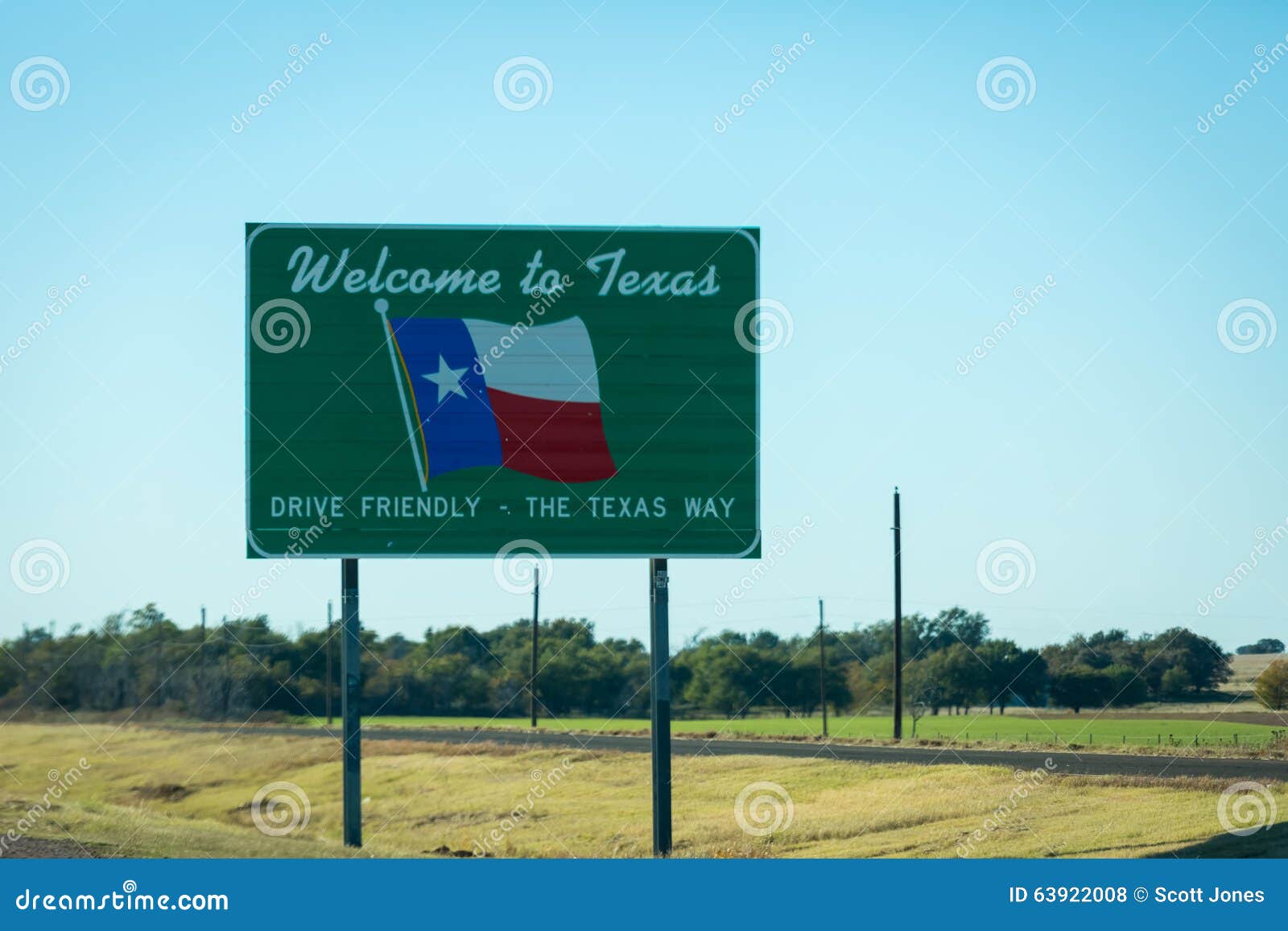 Texas Welcome Stock Photo Image Of Post Tourist Road 63922008