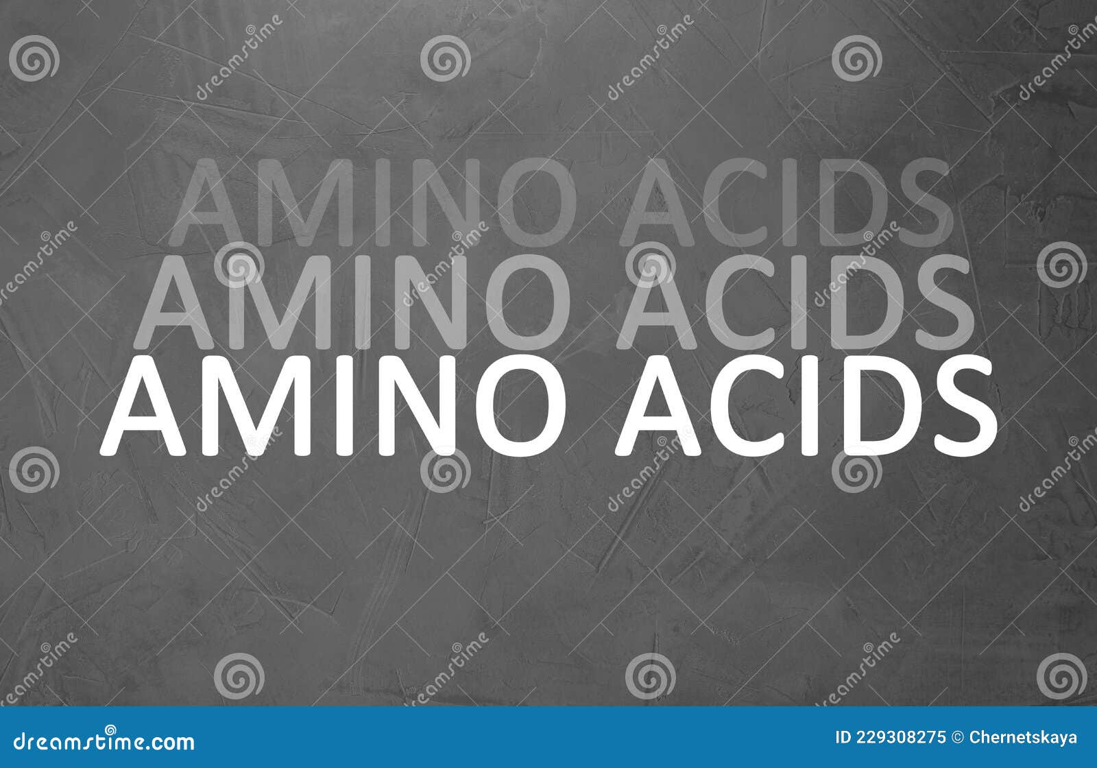 Text Amino Acids on Grey Stone Surface Stock Image Image of