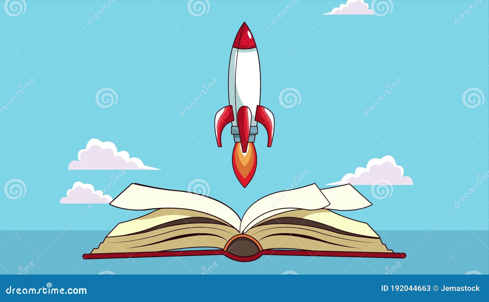 Animation of a book opening., Stock Video