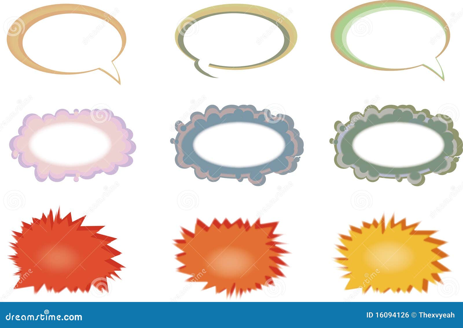Text bubbles stock illustration. Illustration of bubbles - 16094126