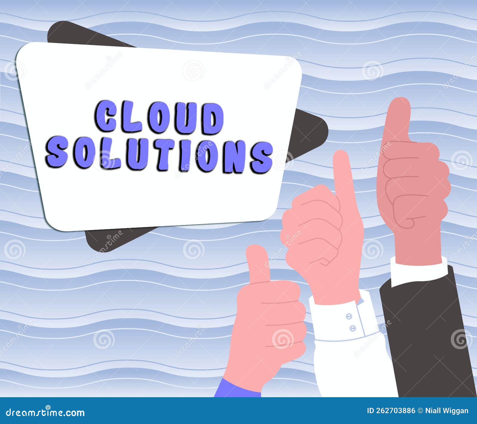 text caption presenting cloud solutions. business showcase ondemand services or resources accessed via the internet