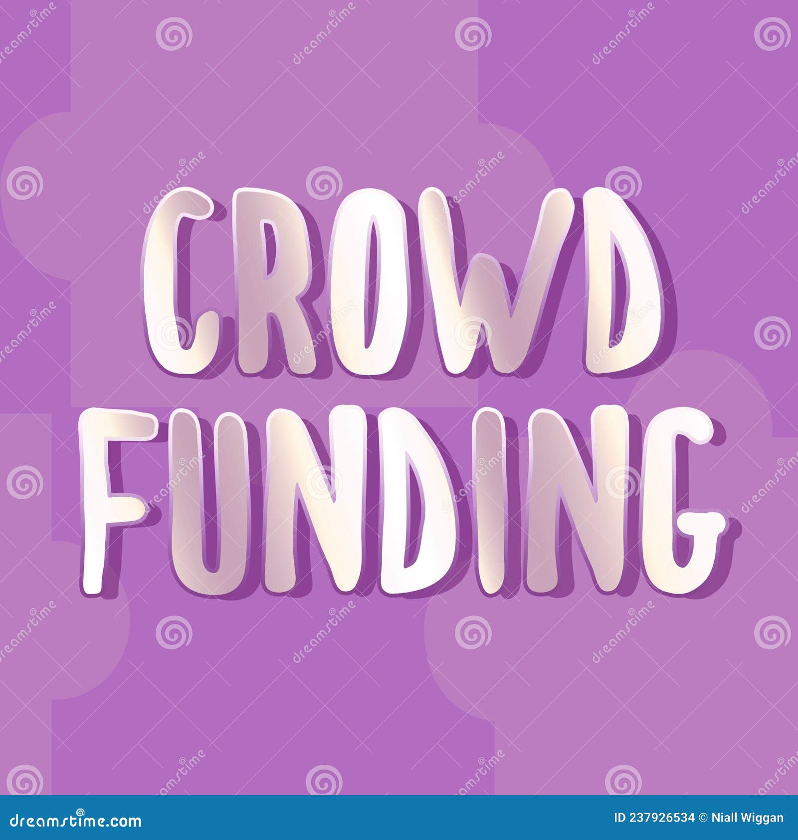 Text Caption Presenting Crowd Funding. Concept Meaning Fundraising