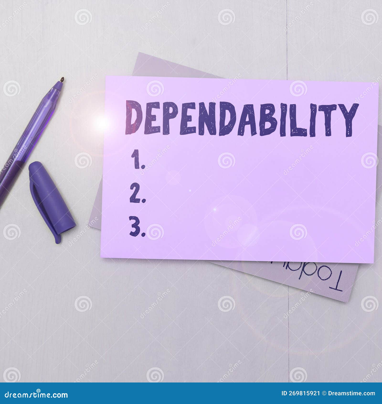 Text Caption Presenting Dependability. Internet Concept Capable of