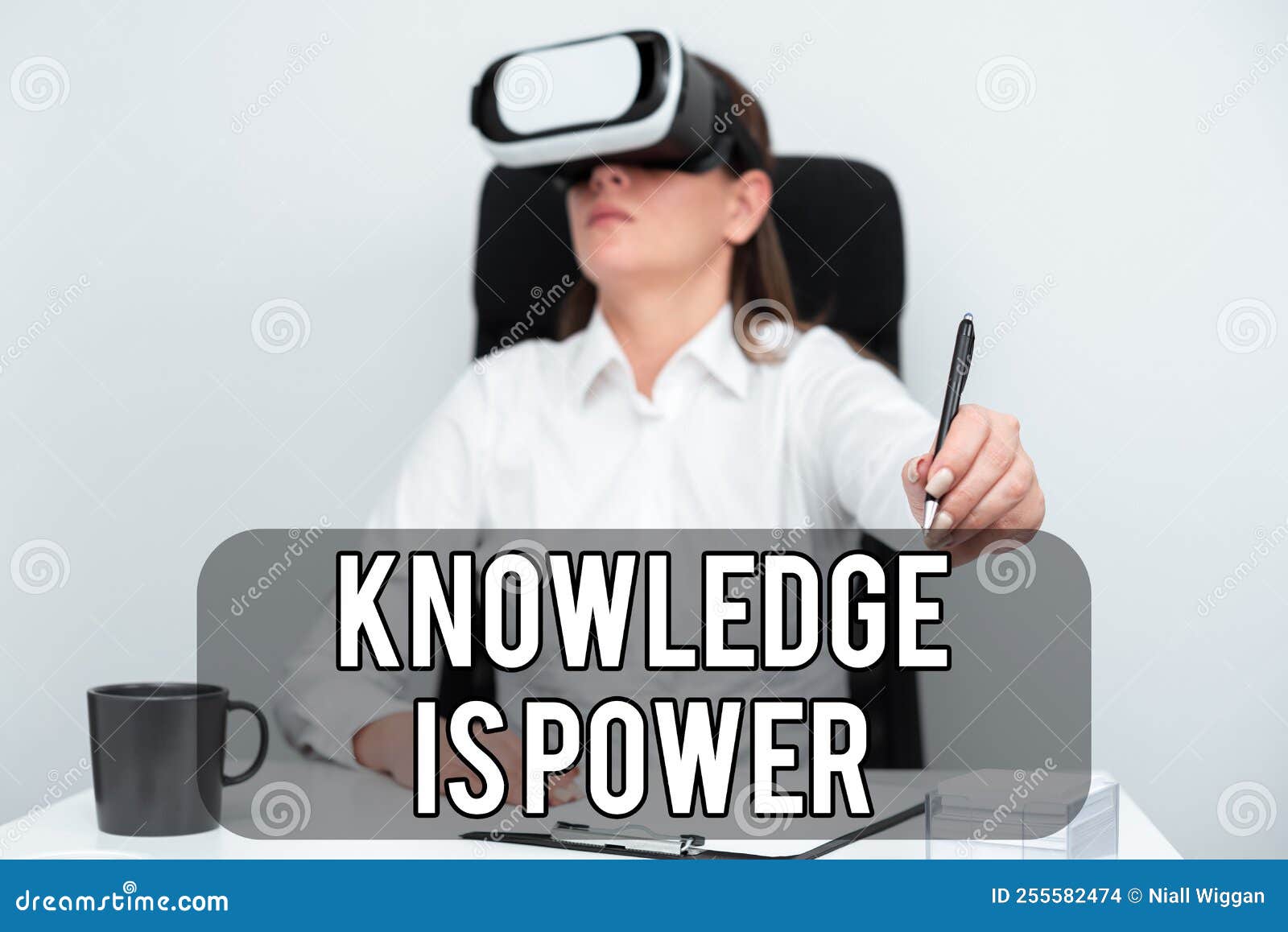 Text Caption Presenting Knowledge is Powerskills Acquired through