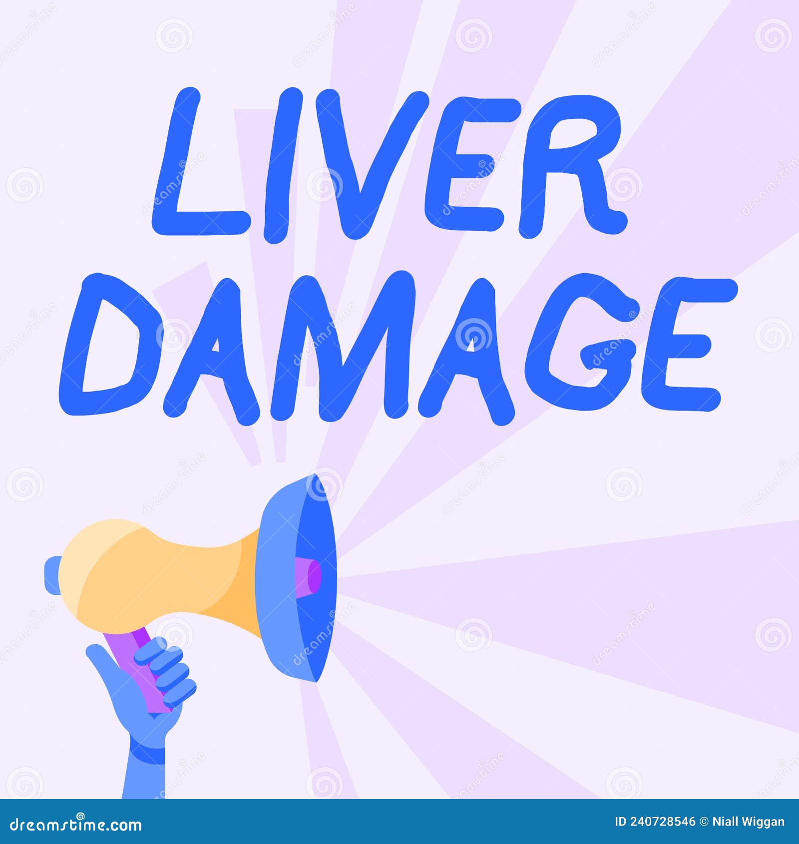 Text Caption Presenting Liver Damage. Business Showcase Damage To the
