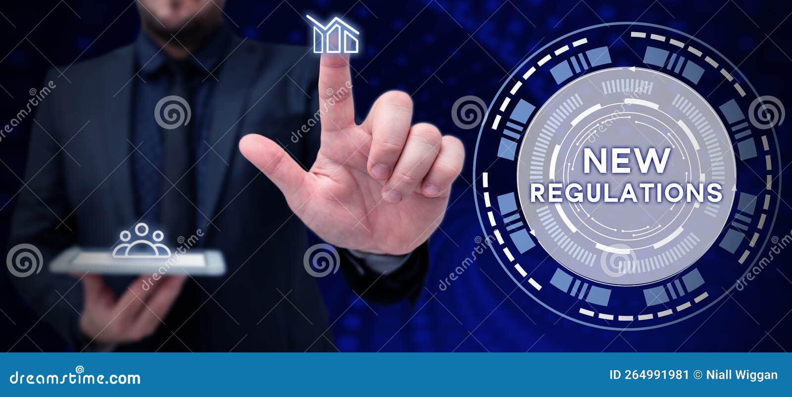 Text Caption Presenting New Regulations. Business Concept Regulation