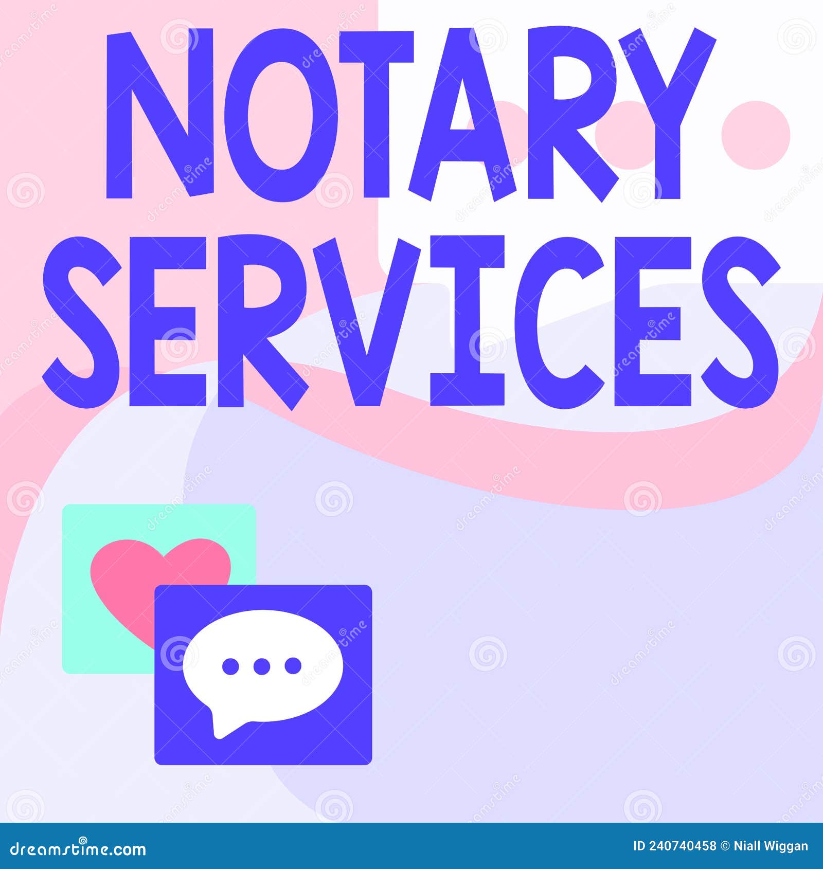 Text Caption Presenting Notary Services. Business Showcase Services