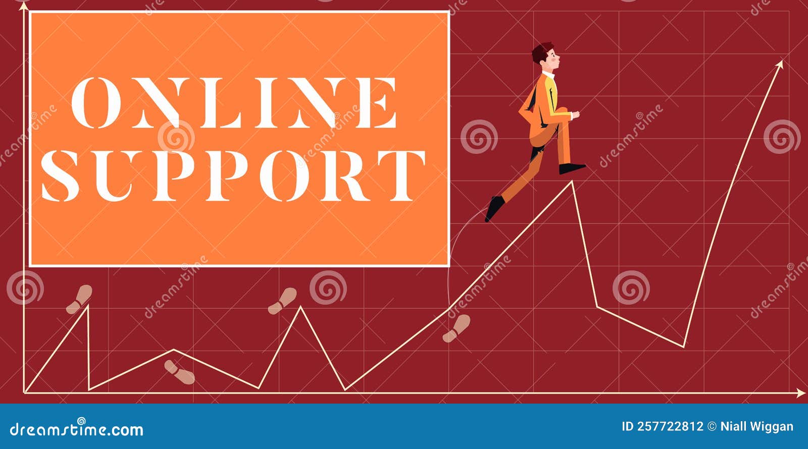 Text Caption Presenting Online Support. Business Concept Range of