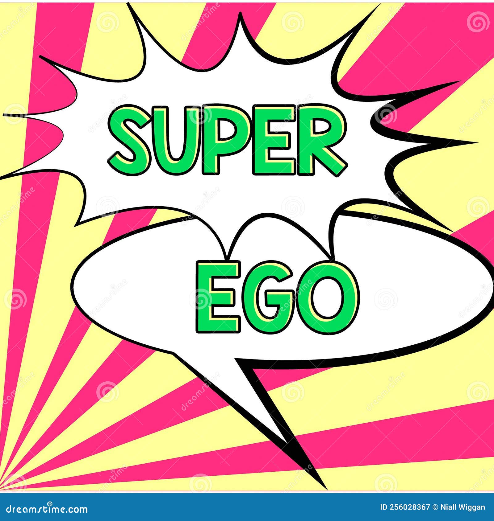Text Caption Presenting Super Ego. Concept Meaning the I or Self of Any  Person that is Empowering His Whole Soul Stock Illustration - Illustration  of sensational, marvelouse: 256028367