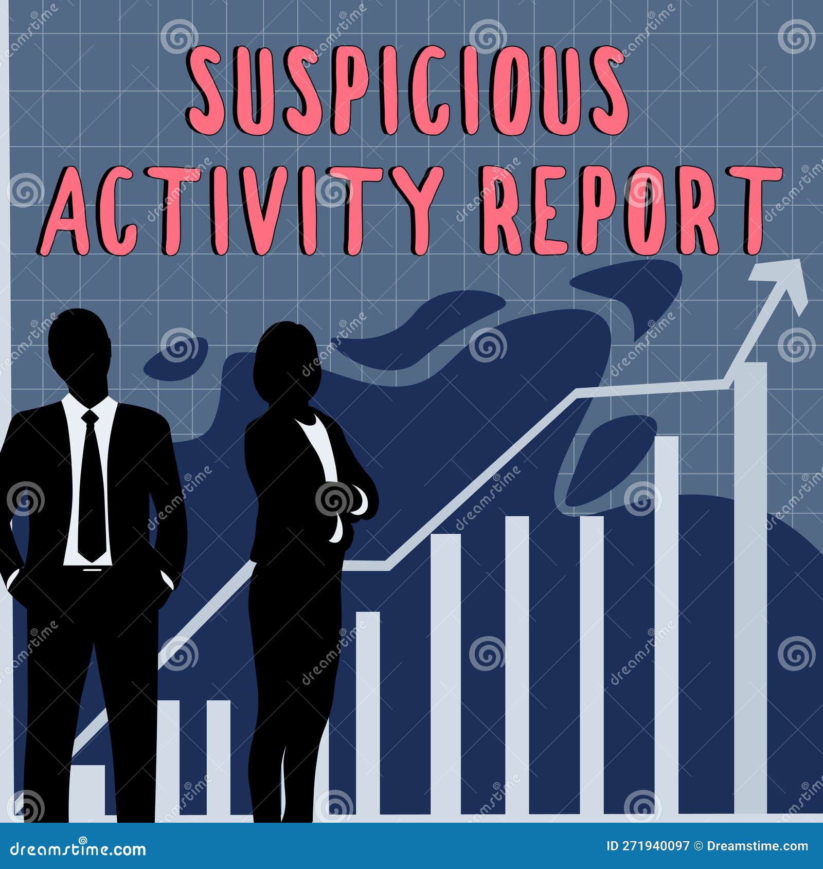 Text Caption Presenting Suspicious Activity Report. Word Written on