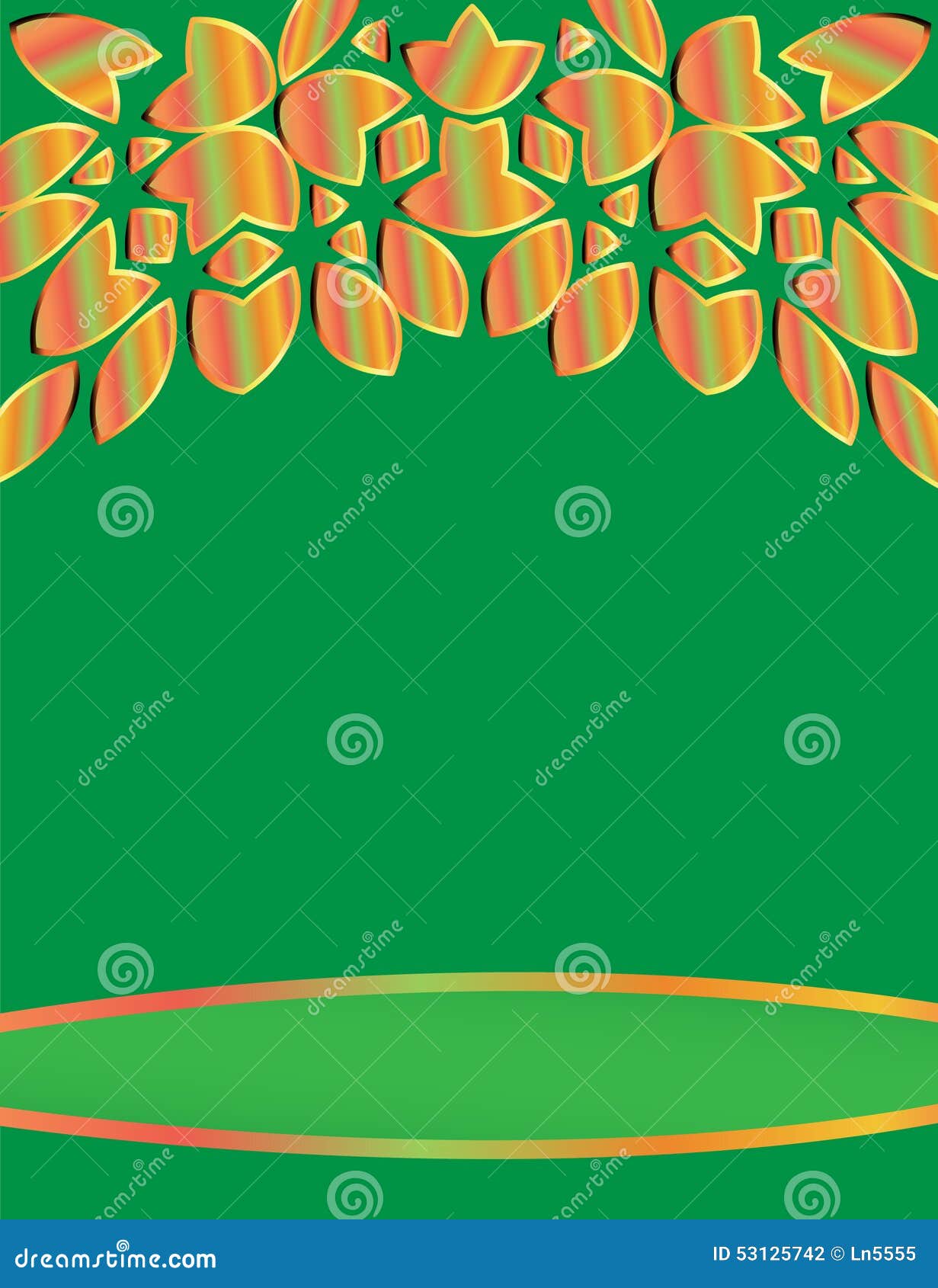 Text Cover Template with Colorful Decoration Stock Vector