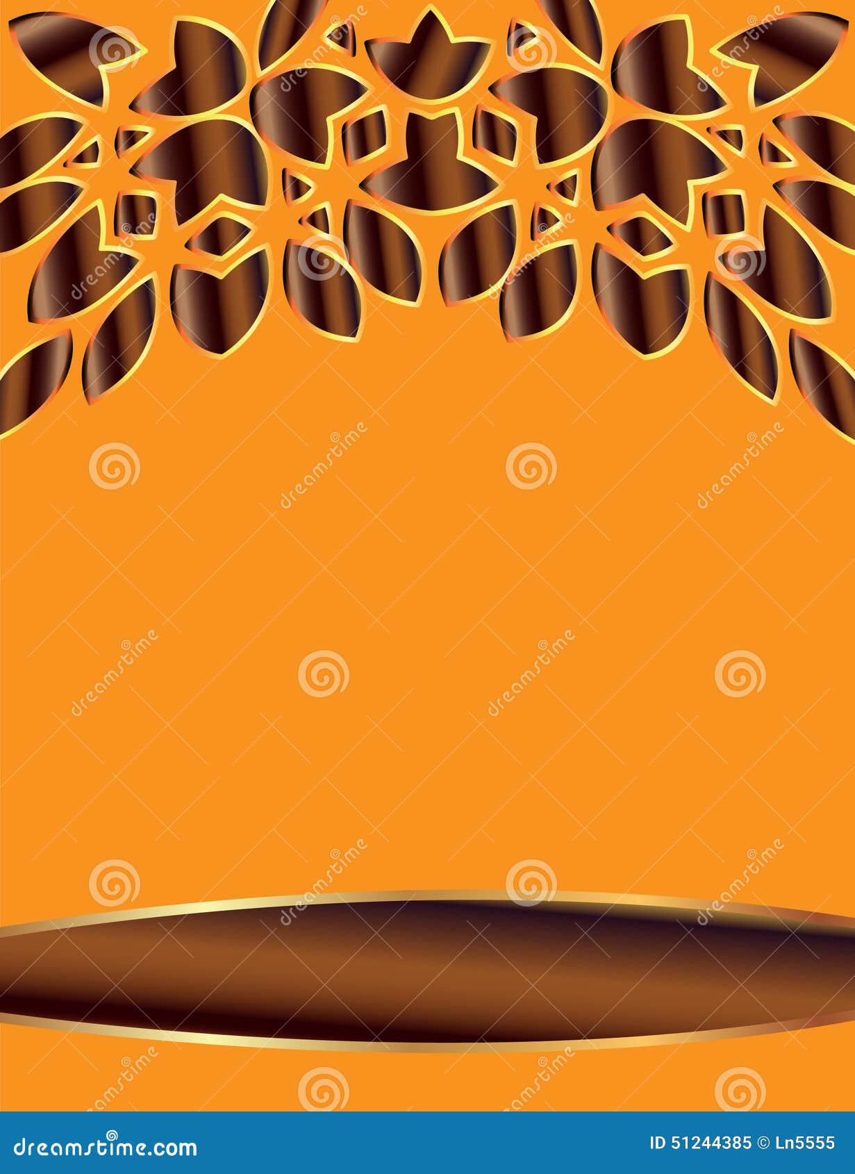 Text Cover Template with Lace Ornament Stock Vector Illustration of