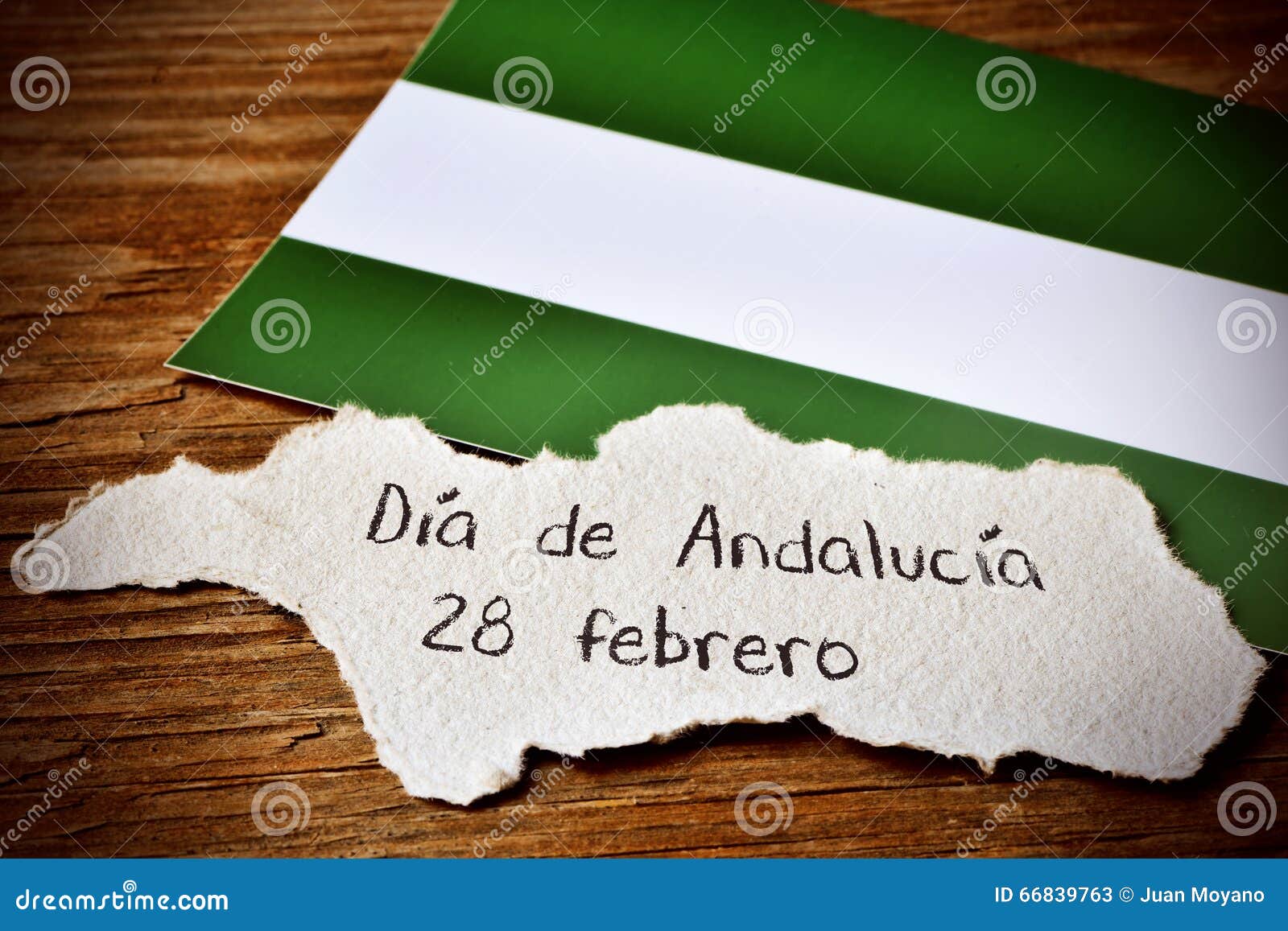 text dia de andalucia, day of andalusia, in spain