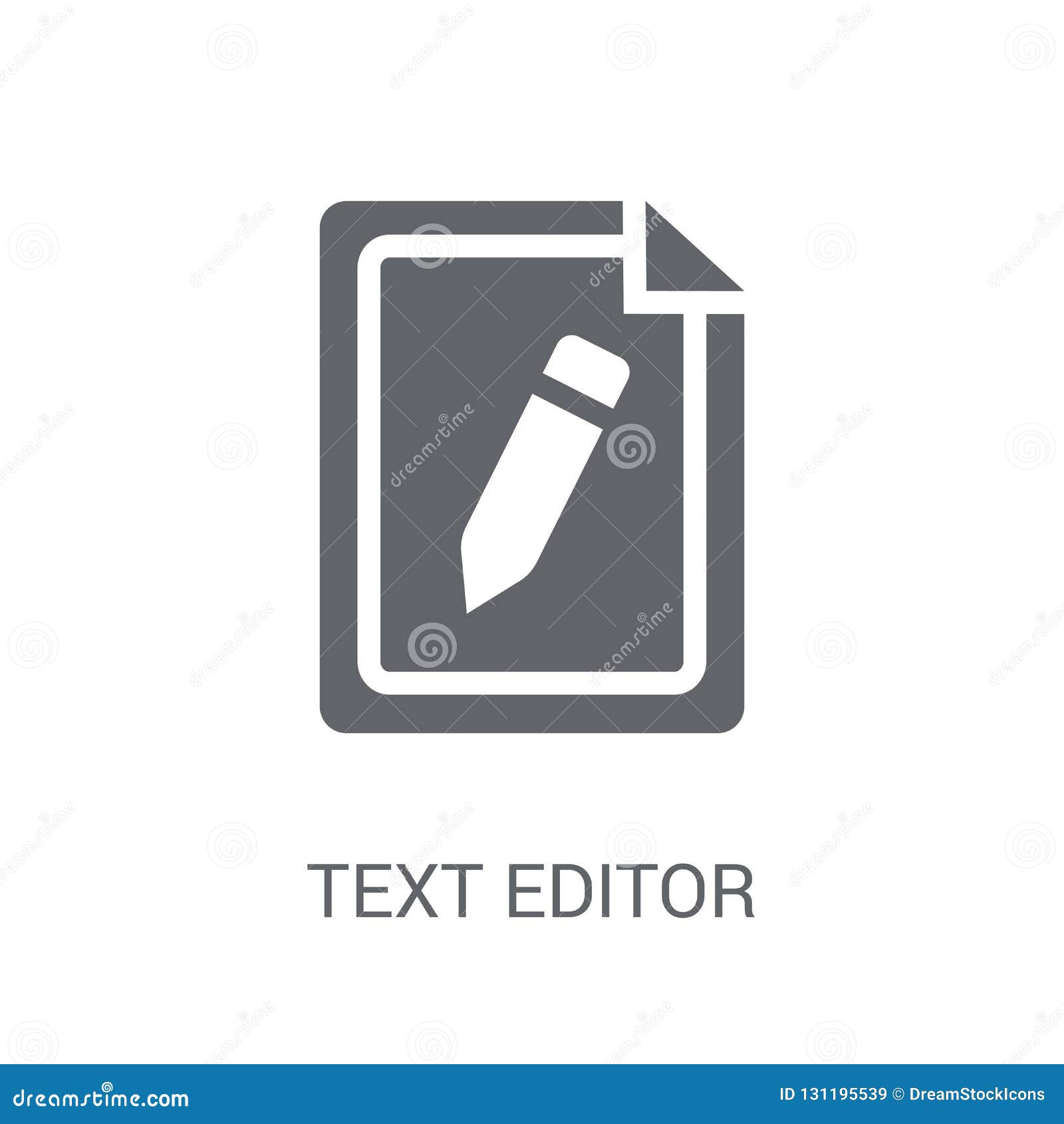 Text Editor Icon  Trendy Text Editor  Logo Concept On White 