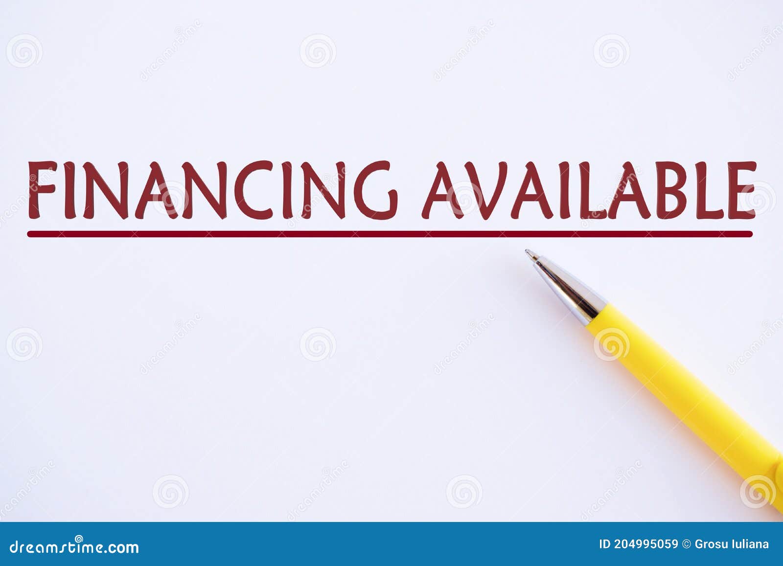 Text Financing Available on the Short Note Texture Background Stock