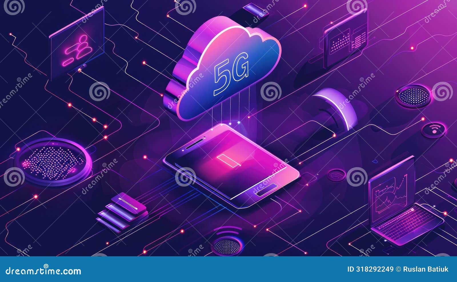 text 5g, fifth generation of cellular technology, faster data speeds, lower latency, enhanced connectivity, and supports