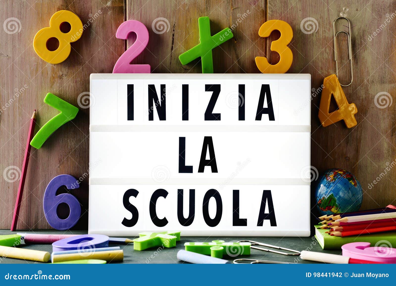 text inizia la scuola, back to school in italian