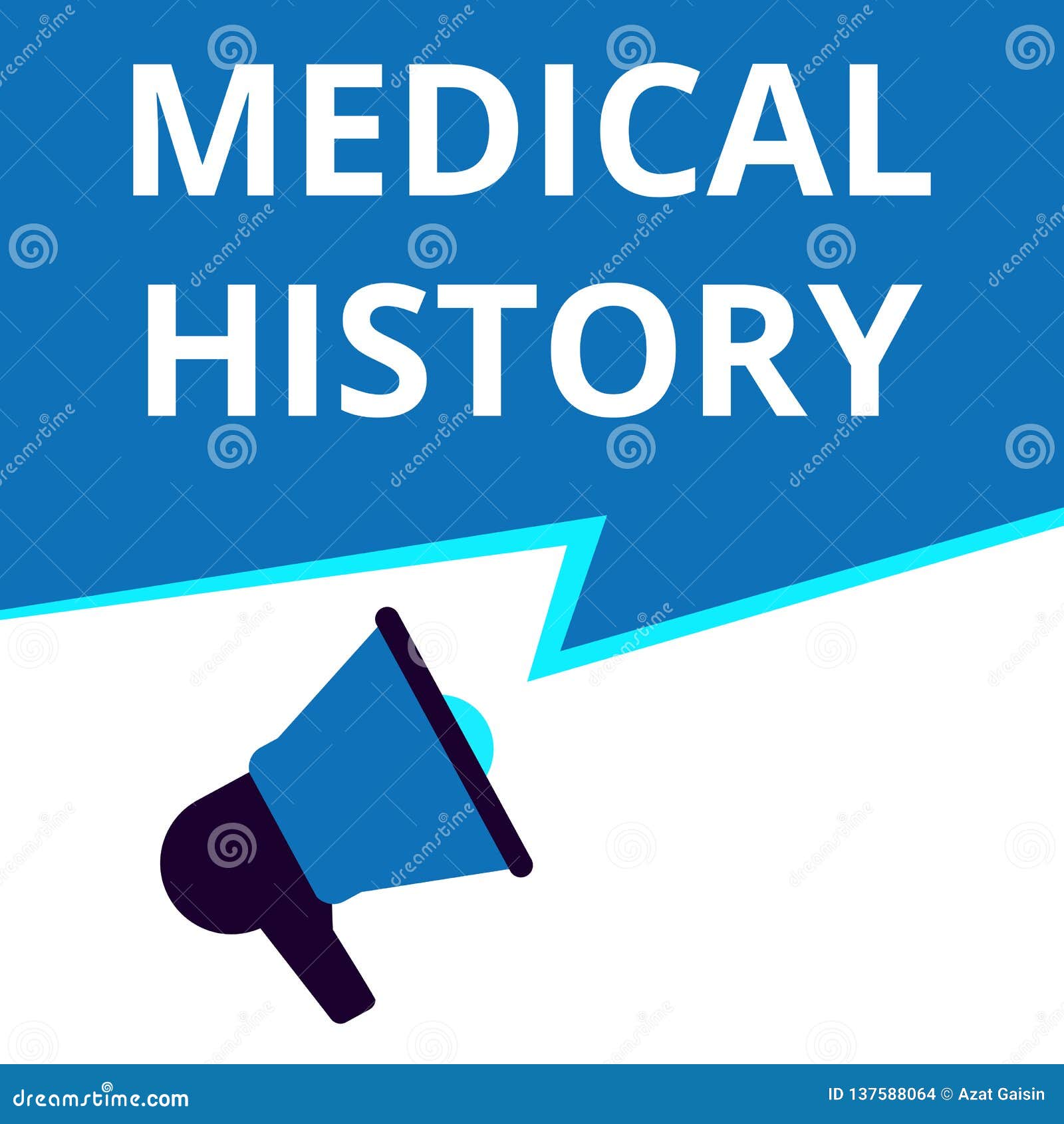 Text Medical History stock illustration. Illustration of clinical