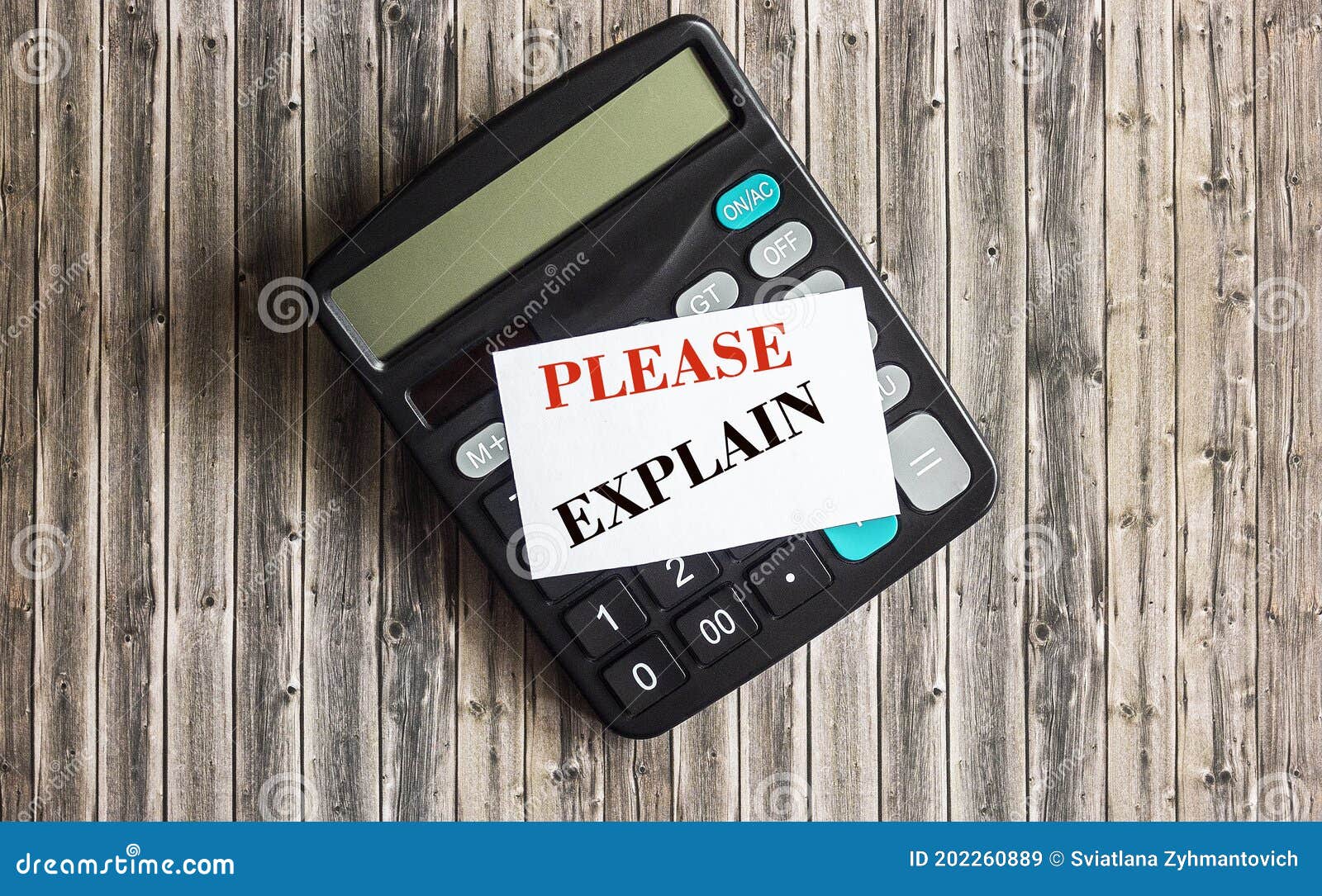 Text PLEASE EXPLAIN on a White Note that Lies Stock Image Image of