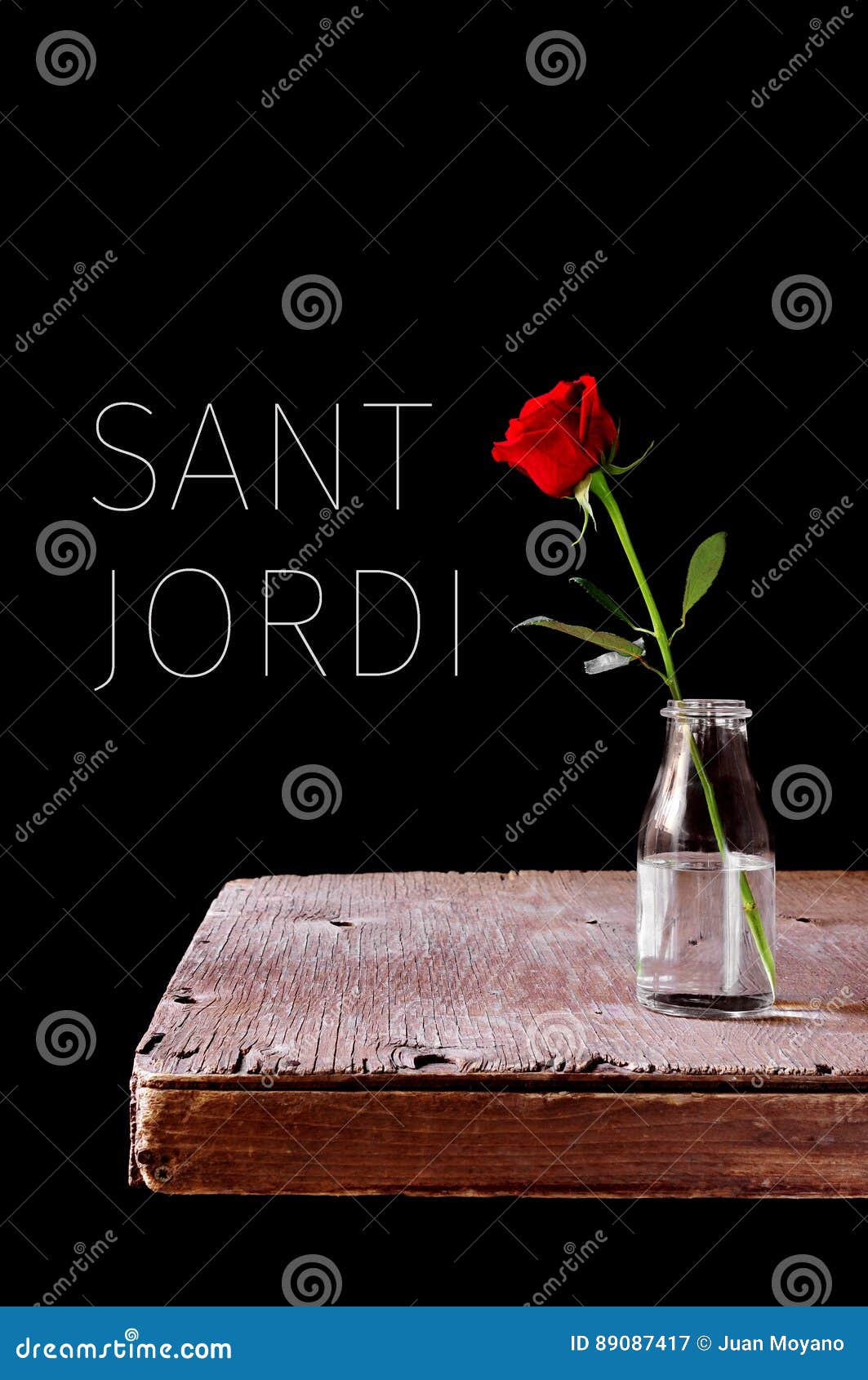 text sant jordi, catalan name for saint george day